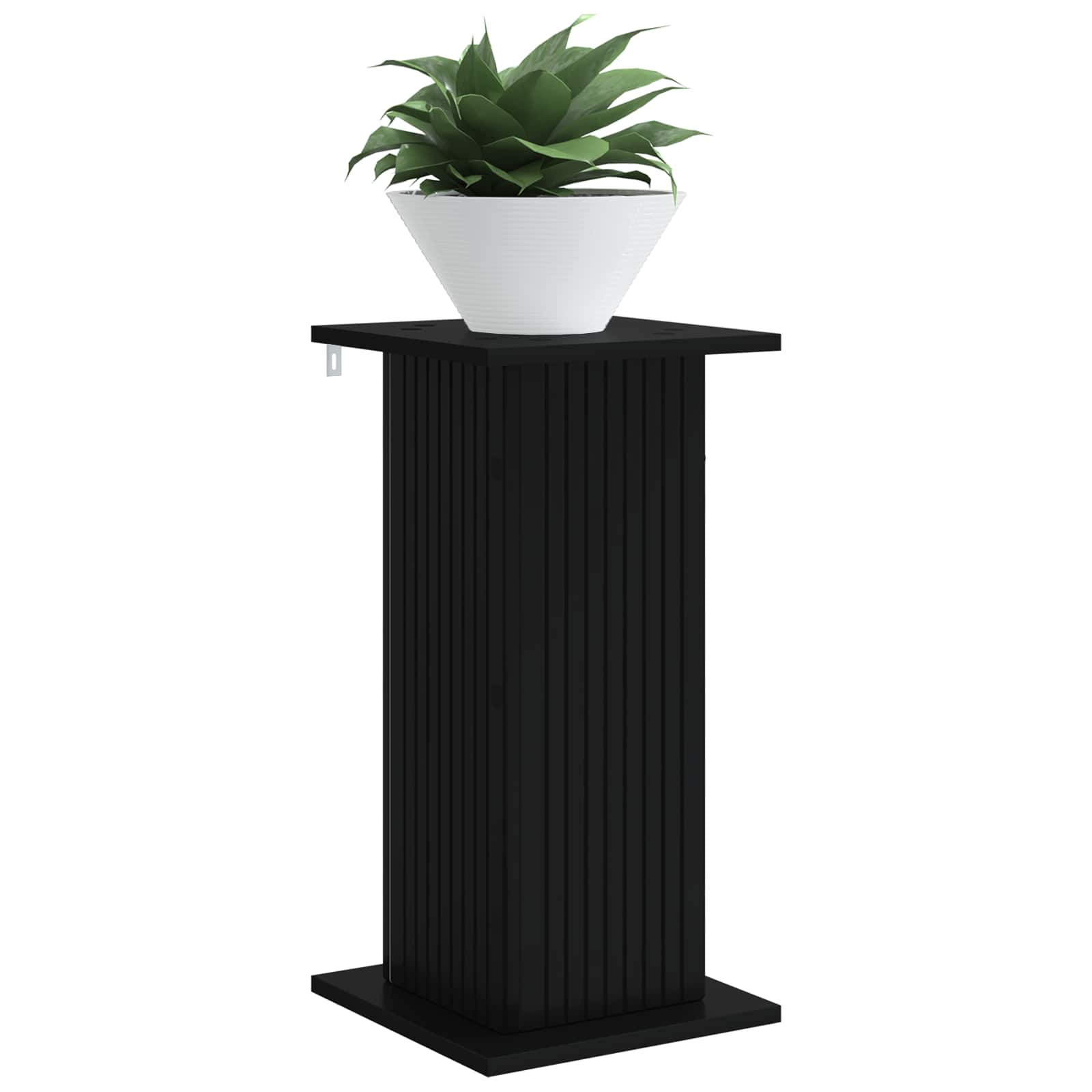Stalak za biljke Crna 30,5 x 30 x 60,5 cm Konstruirano drvo