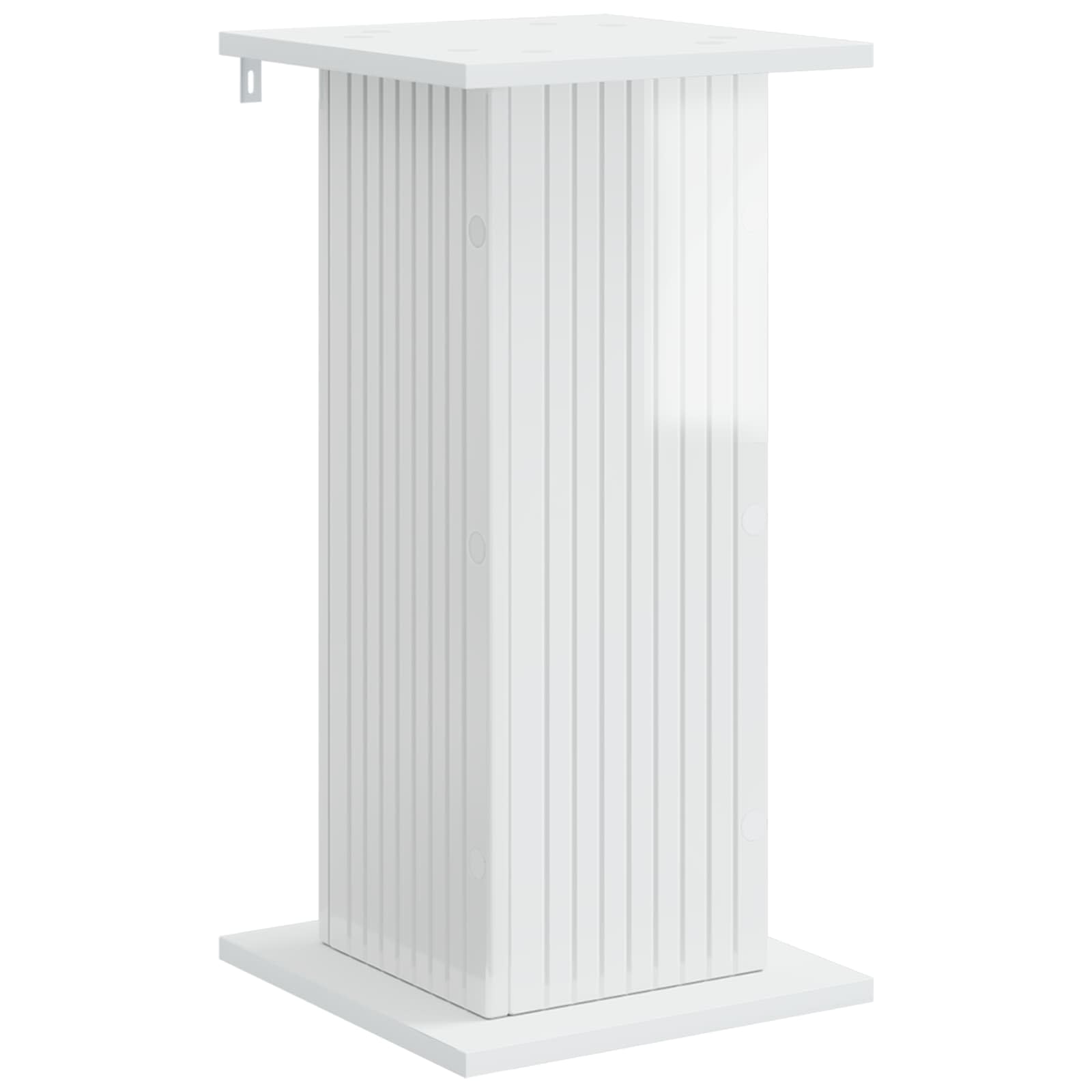 Stalak za biljke 2 pcs Bijela visokog sjaja 30,5 x 30 x 60,5 cm