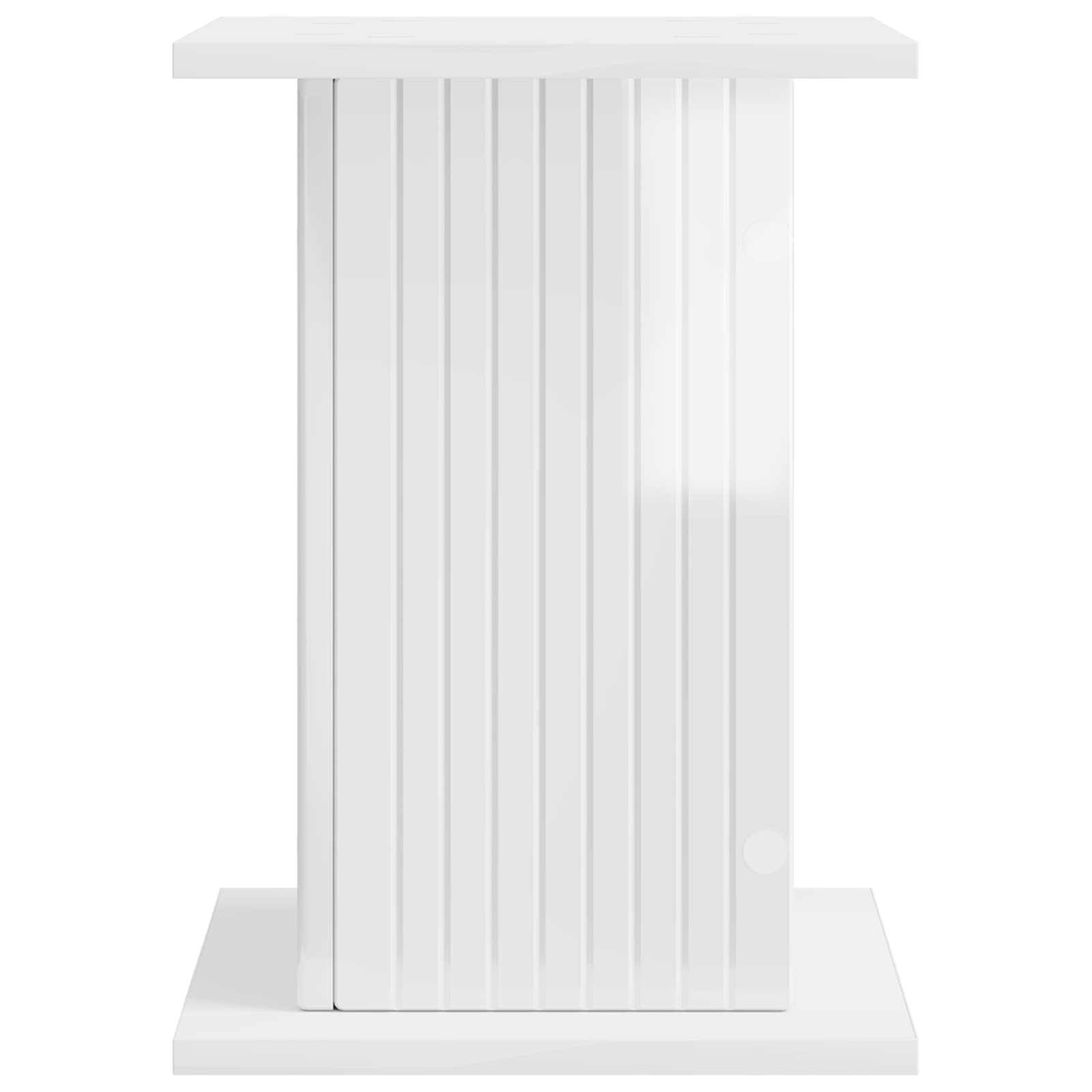 Stalak za biljke 2 pcs Bijela visokog sjaja 30,5 x 30 x 43 cm