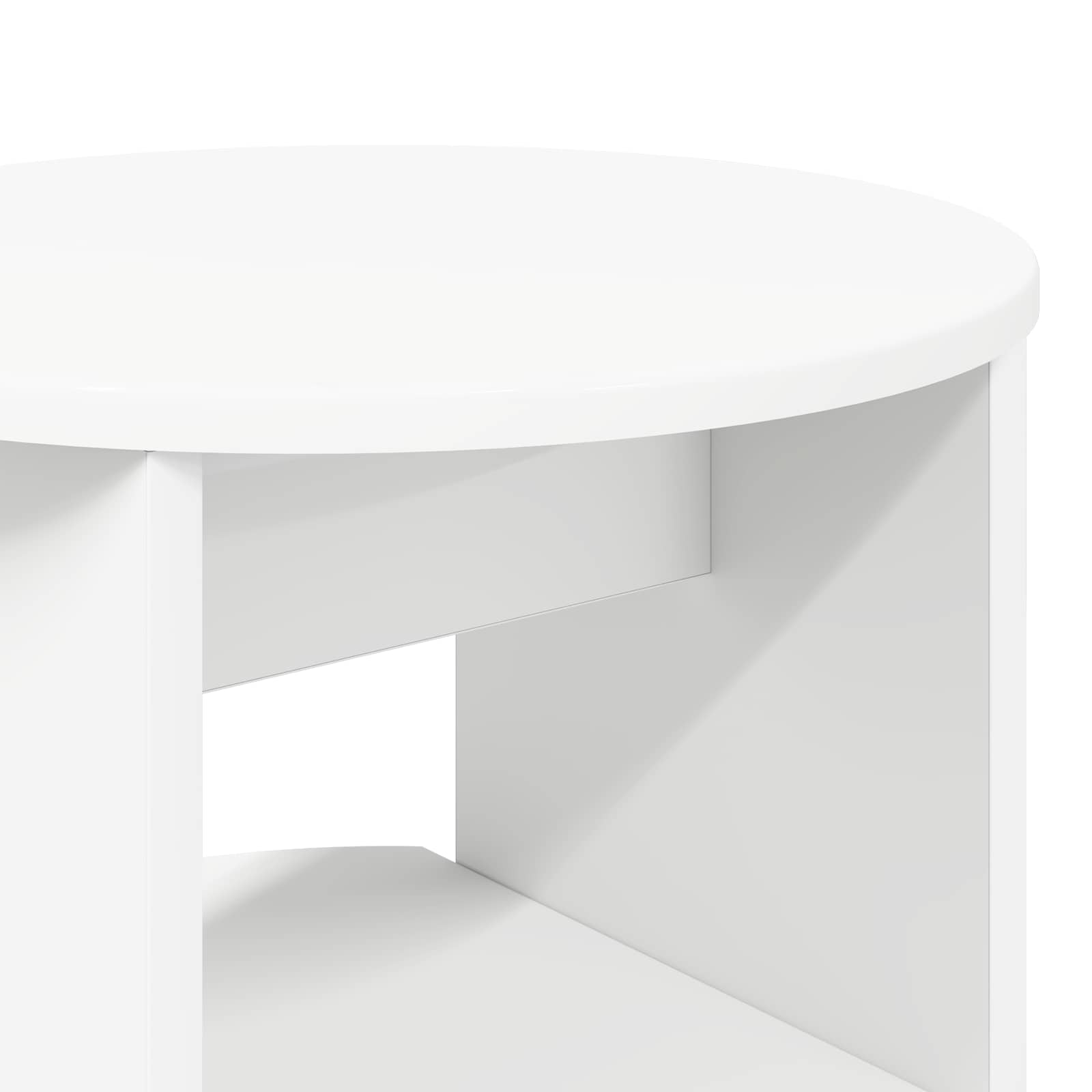 Pomoćni ormarić 2 pcs Bijeli Ø40 x 50 cm Konstrukcijsko drvo