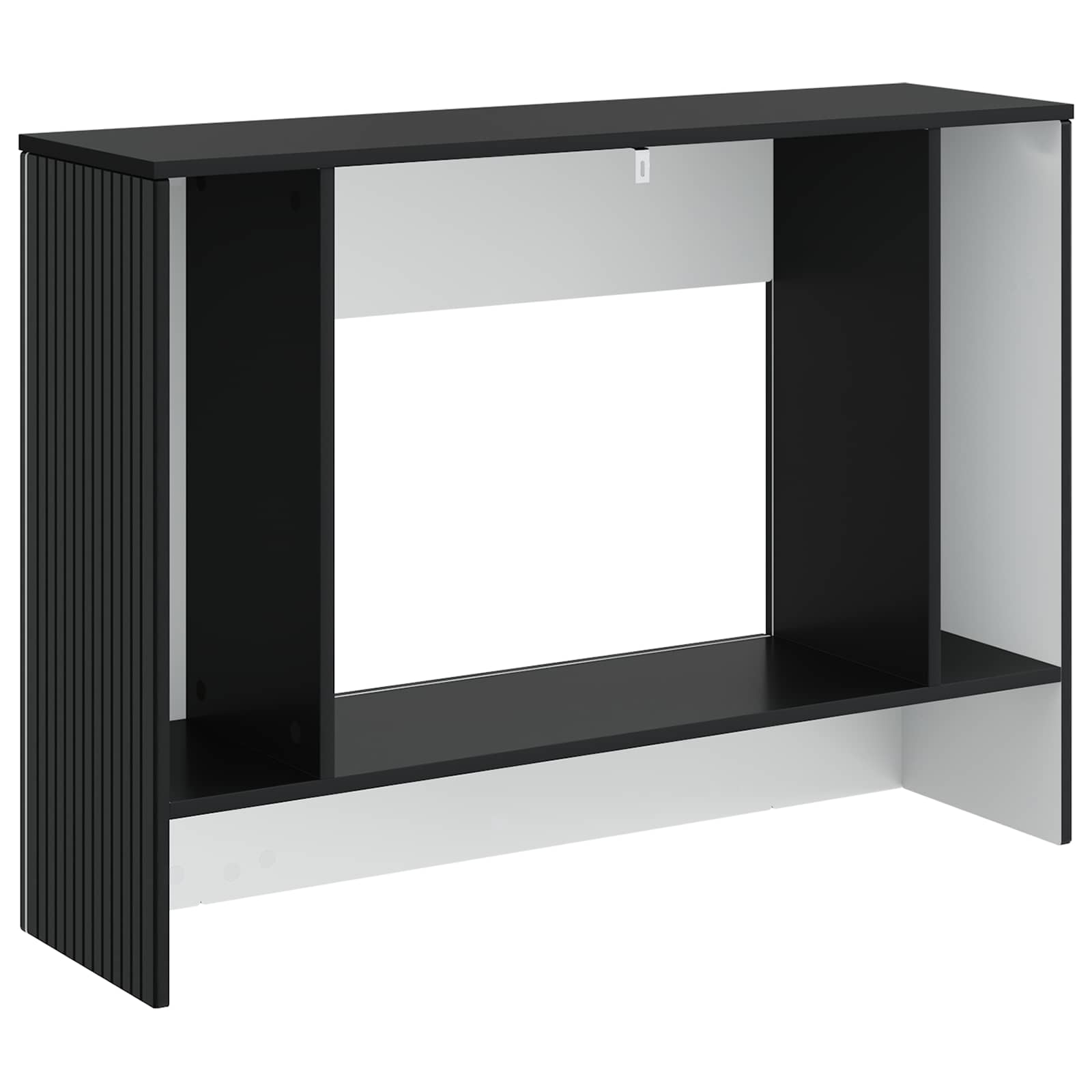 Konzolna stolica Crna 101 x 29 x 74 cm Konstrukcijsko drvo