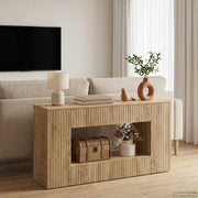 Konzolna stolica Prugasti Sonoma hrast 101 x 29 x 74 cm