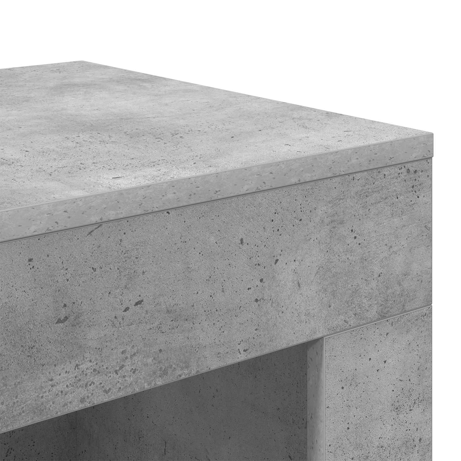 Bocni stol Betonska siva 60 x 40 x 65 cm Konstruirano drvo