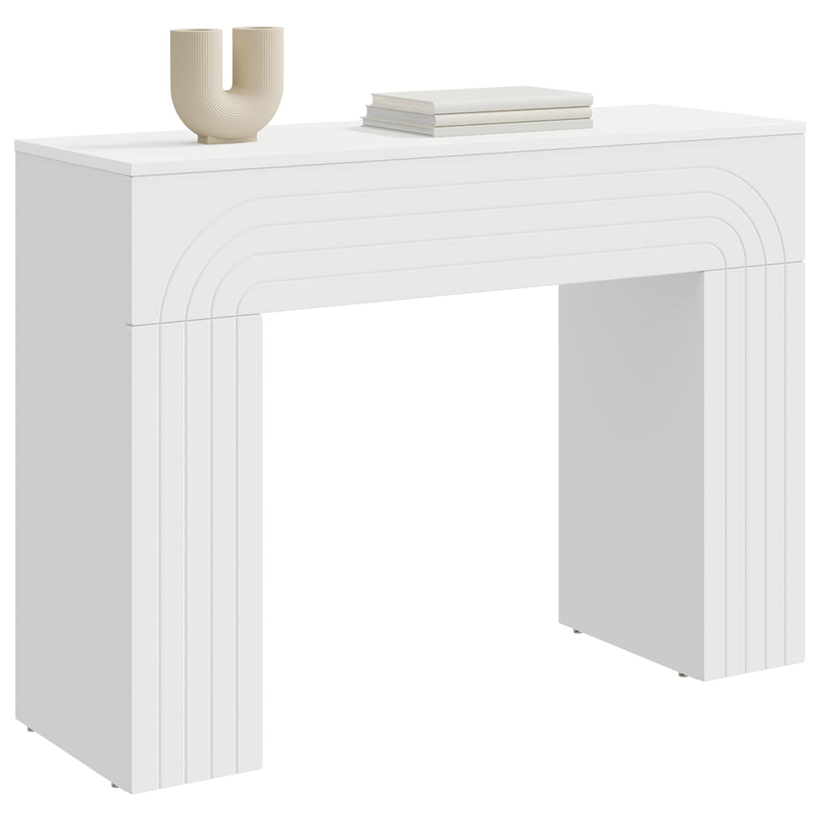 Kava Stol Bijela 102 x 35 x 75 cm Konstruirano drvo