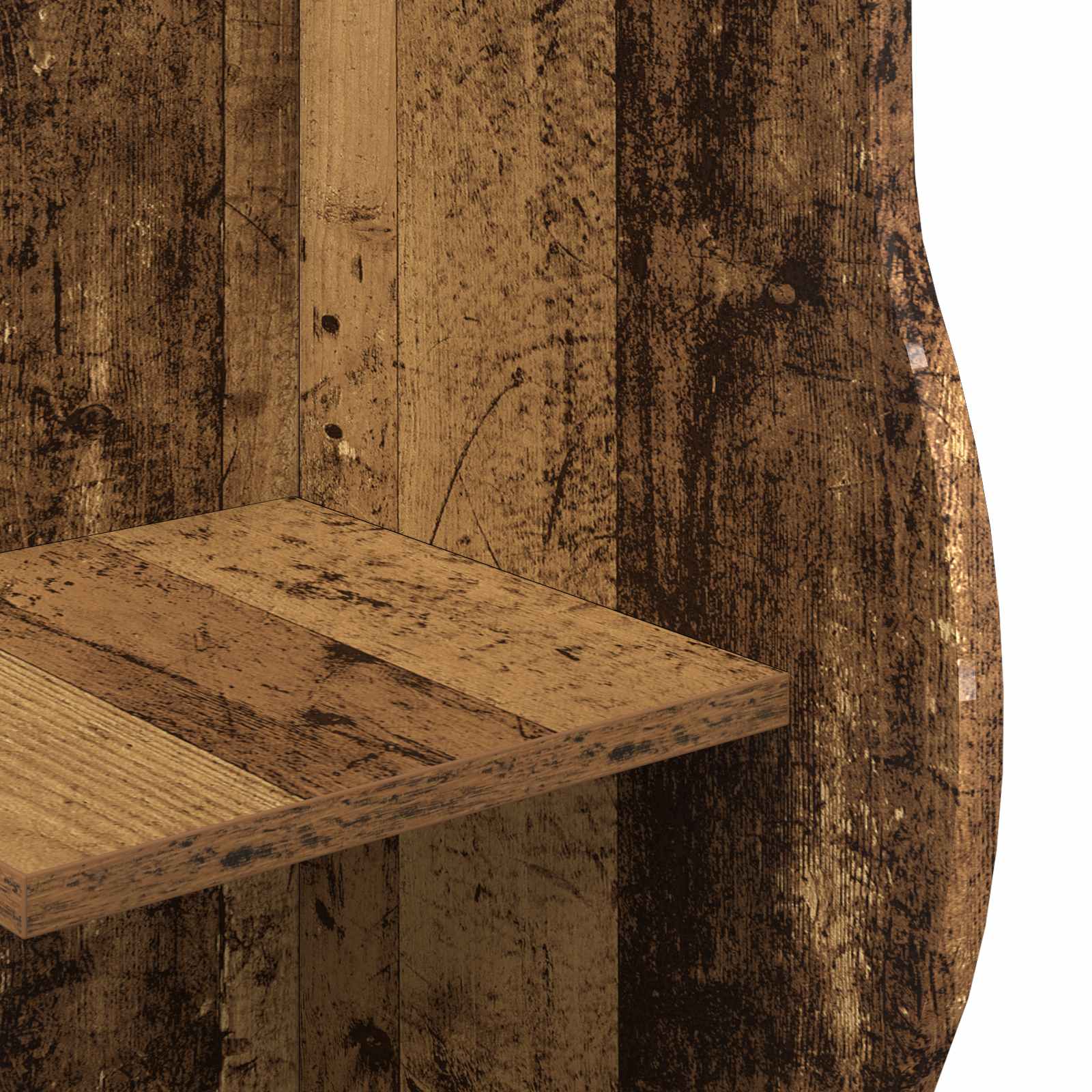 Kutna polica Staro drvo 34 x 33 x 102 cm Konstruirano drvo