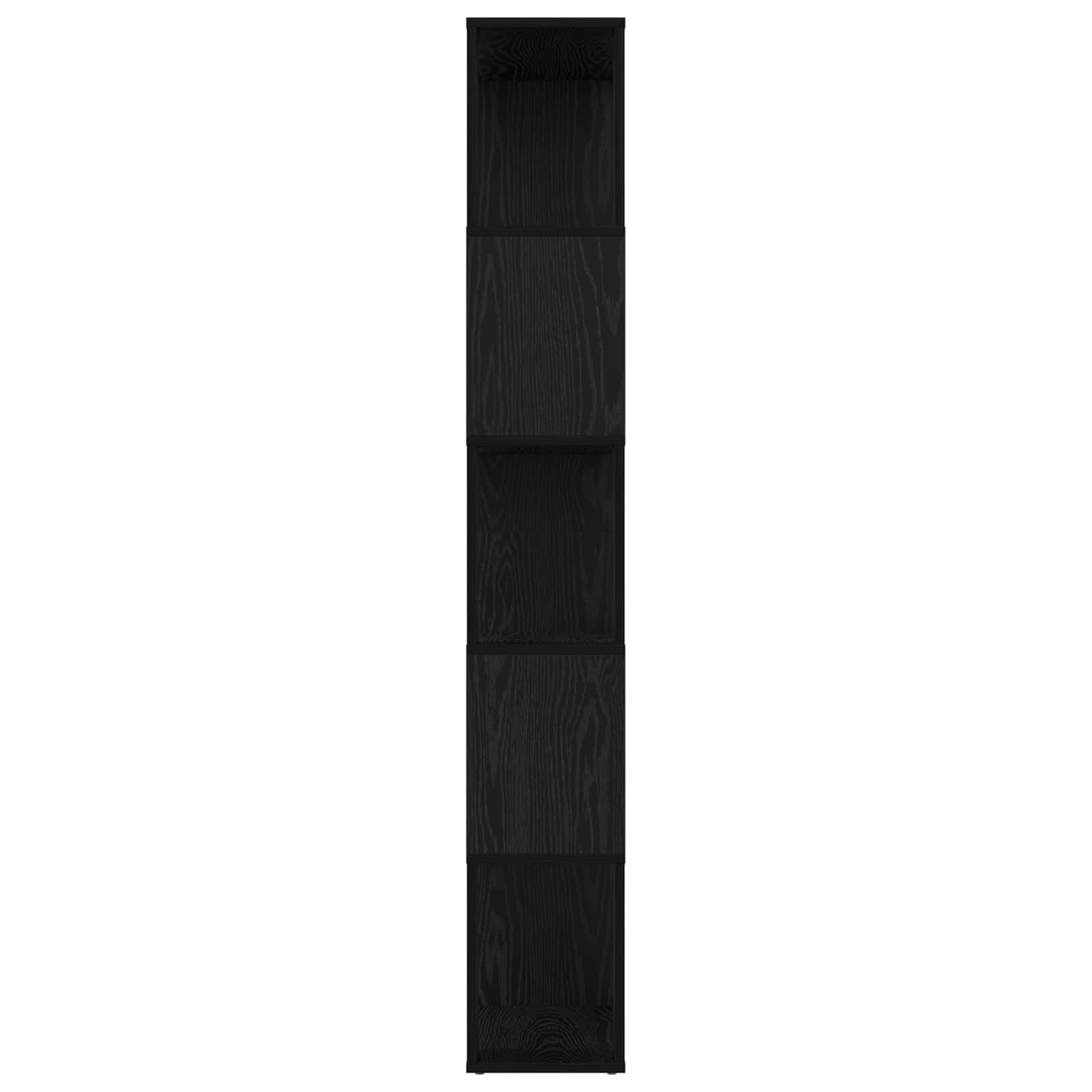 Ormarić za knjige Crni hrast 80 x 24 x 159 cm Konstruirano drvo