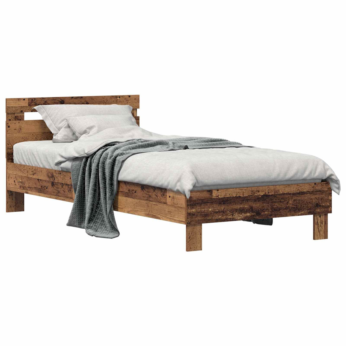 Krevetna konstrukcija Staro drvo 75 x 190 cm Konstruirano drvo