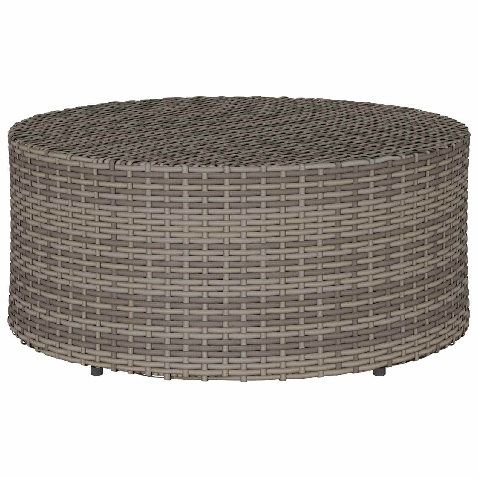 Vanjski stol za kavu Sivi Ø 68 x 30 cm poliratan
