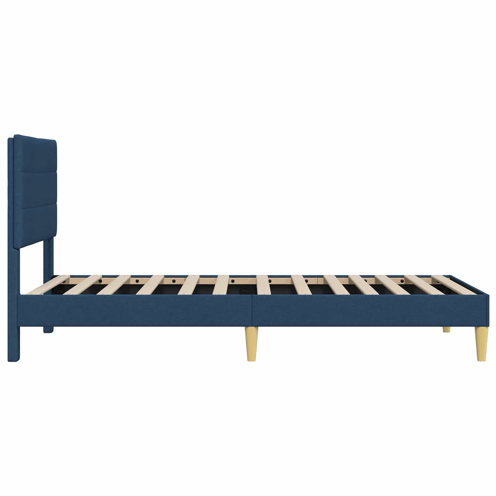 Krevetna konstrukcija s uzglavljem Plava 80 x 200 cm Tkanina