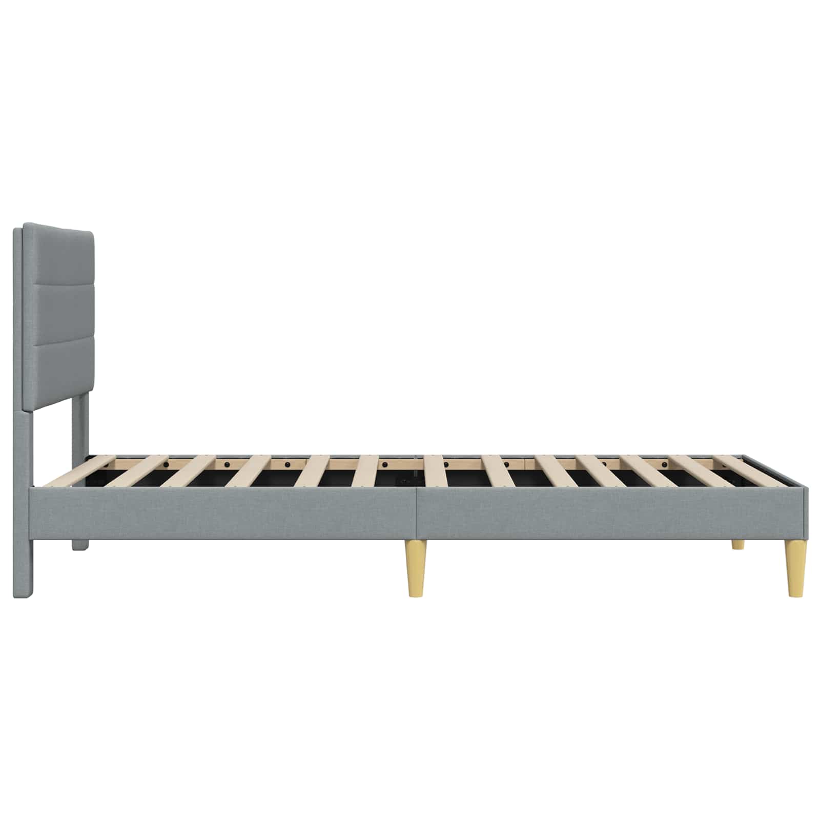 Krevetna konstrukcija Svjetlosiva 90 x 190 cm Tkanina