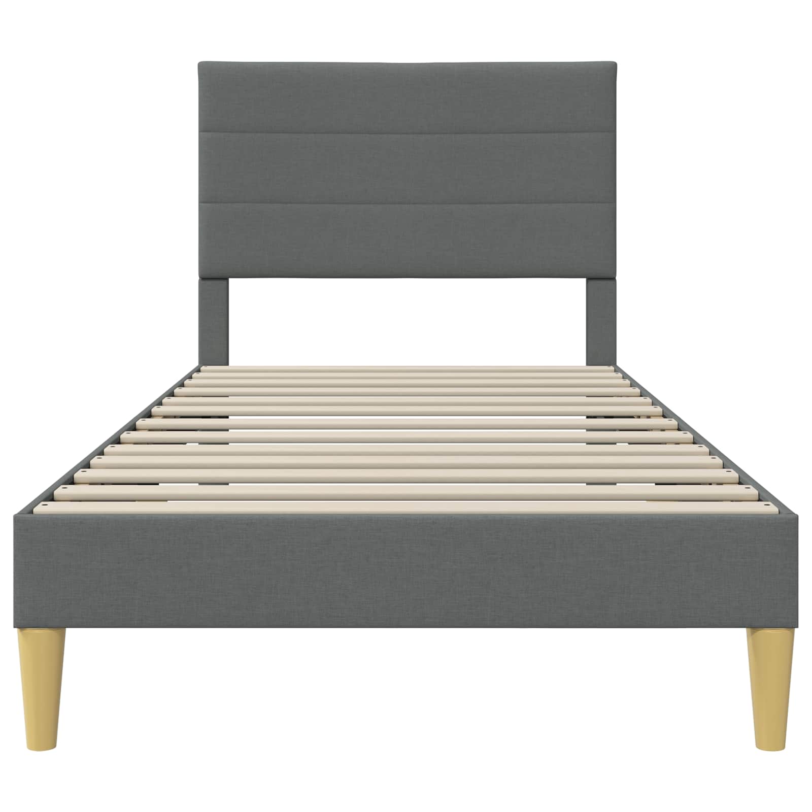 Krevetna konstrukcija Tamnosiva 90 x 190 cm Tkanina