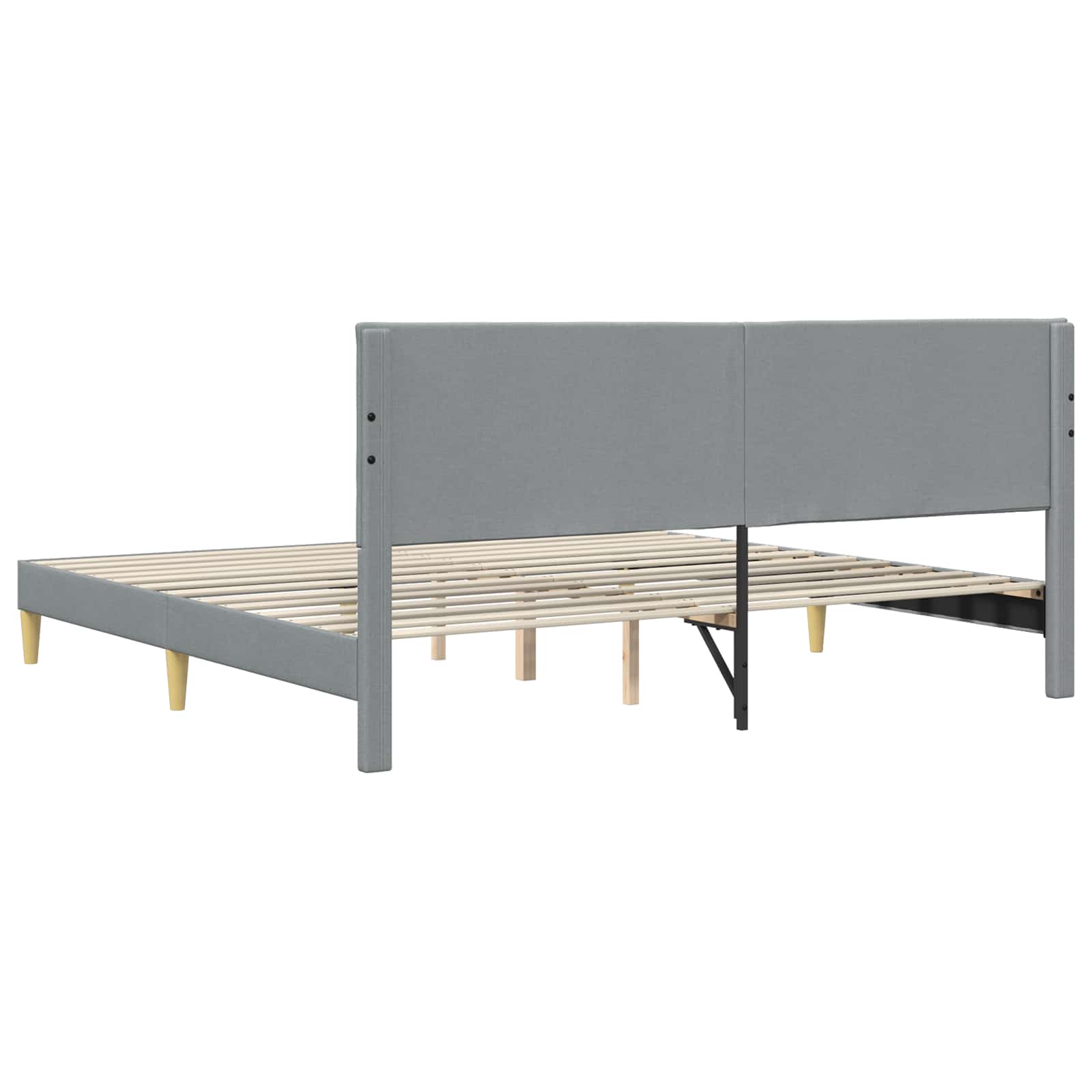 Krevetna konstrukcija Svjetlosiva 180 x 200 cm Tkanina