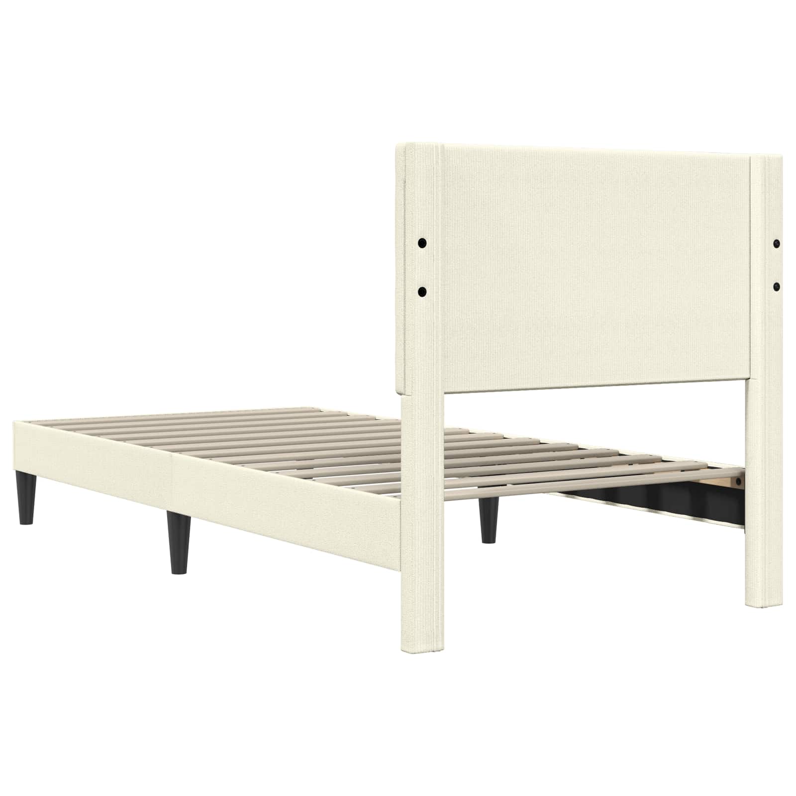 Krevetna konstrukcija Krem 90 x 190 cm Kordura tekstil