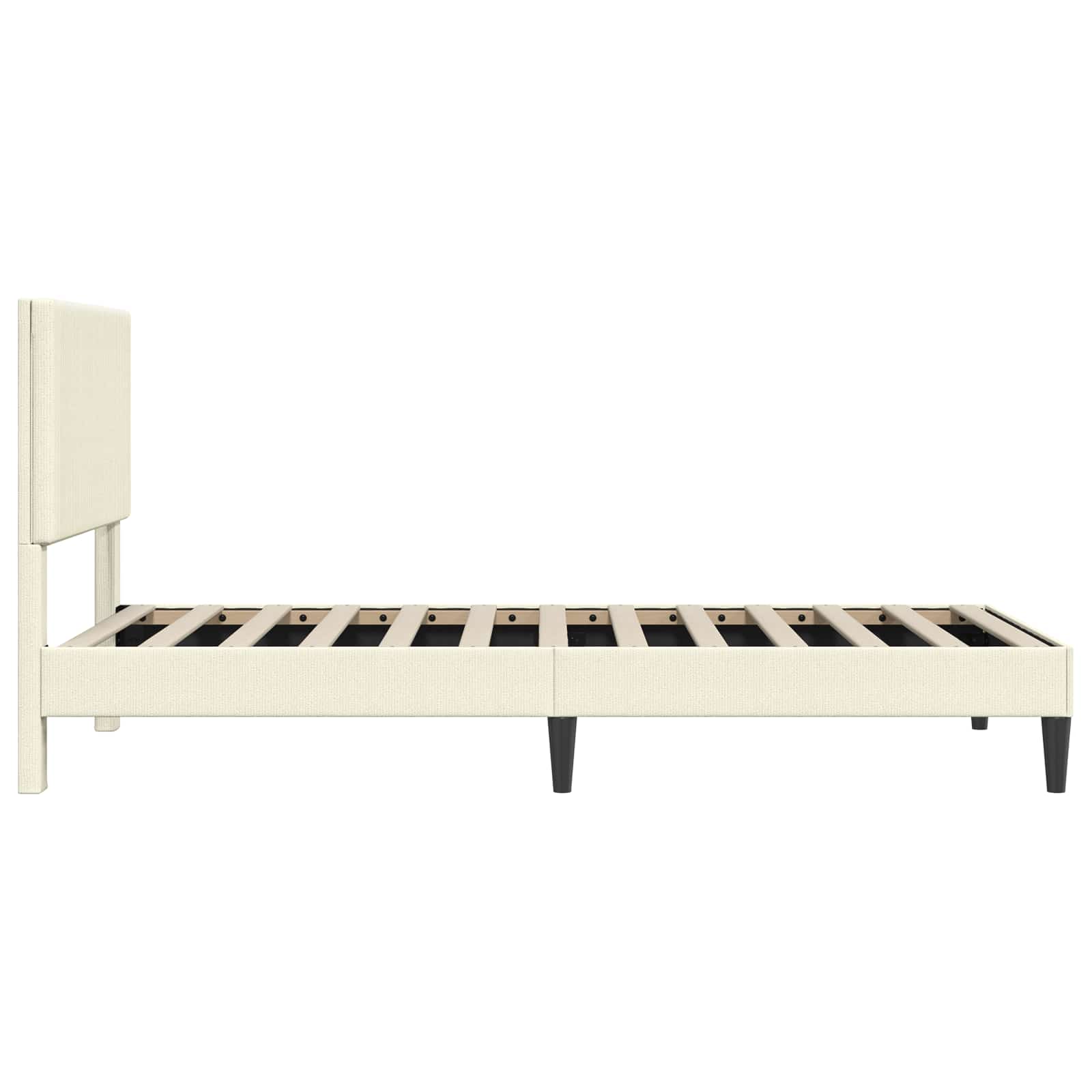 Krevetna konstrukcija Krem 90 x 190 cm Kordura tekstil