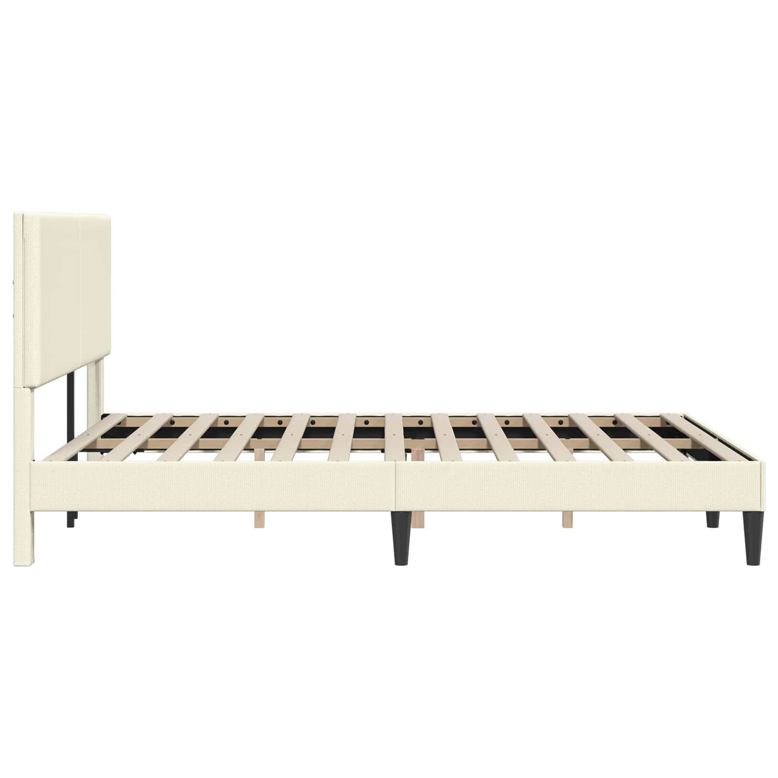 Krevetna konstrukcija Krem 120 x 190 cm Kordura tekstil