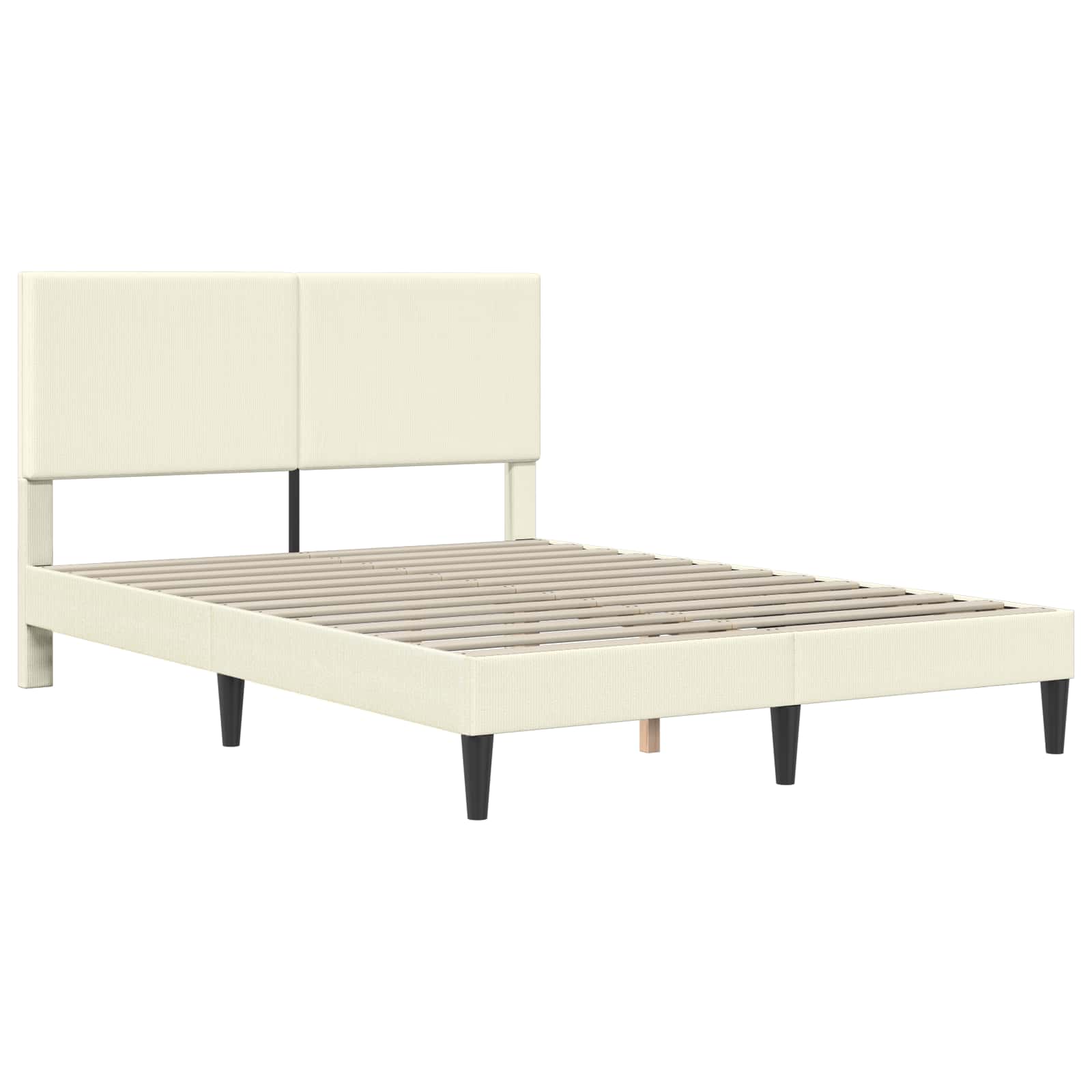 Krevetna konstrukcija Krem 140 x 200 cm Kordura tekstil