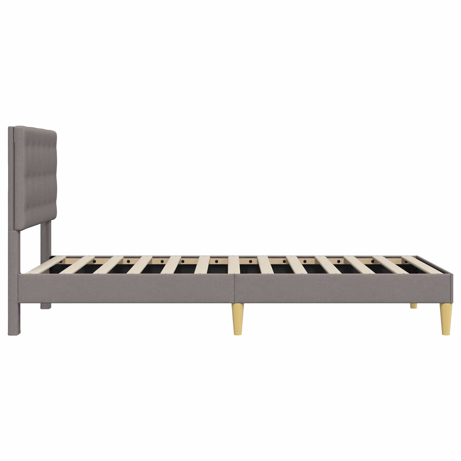 Krevetna konstrukcija Sivosmeđa 80 x 200 cm Tkanina