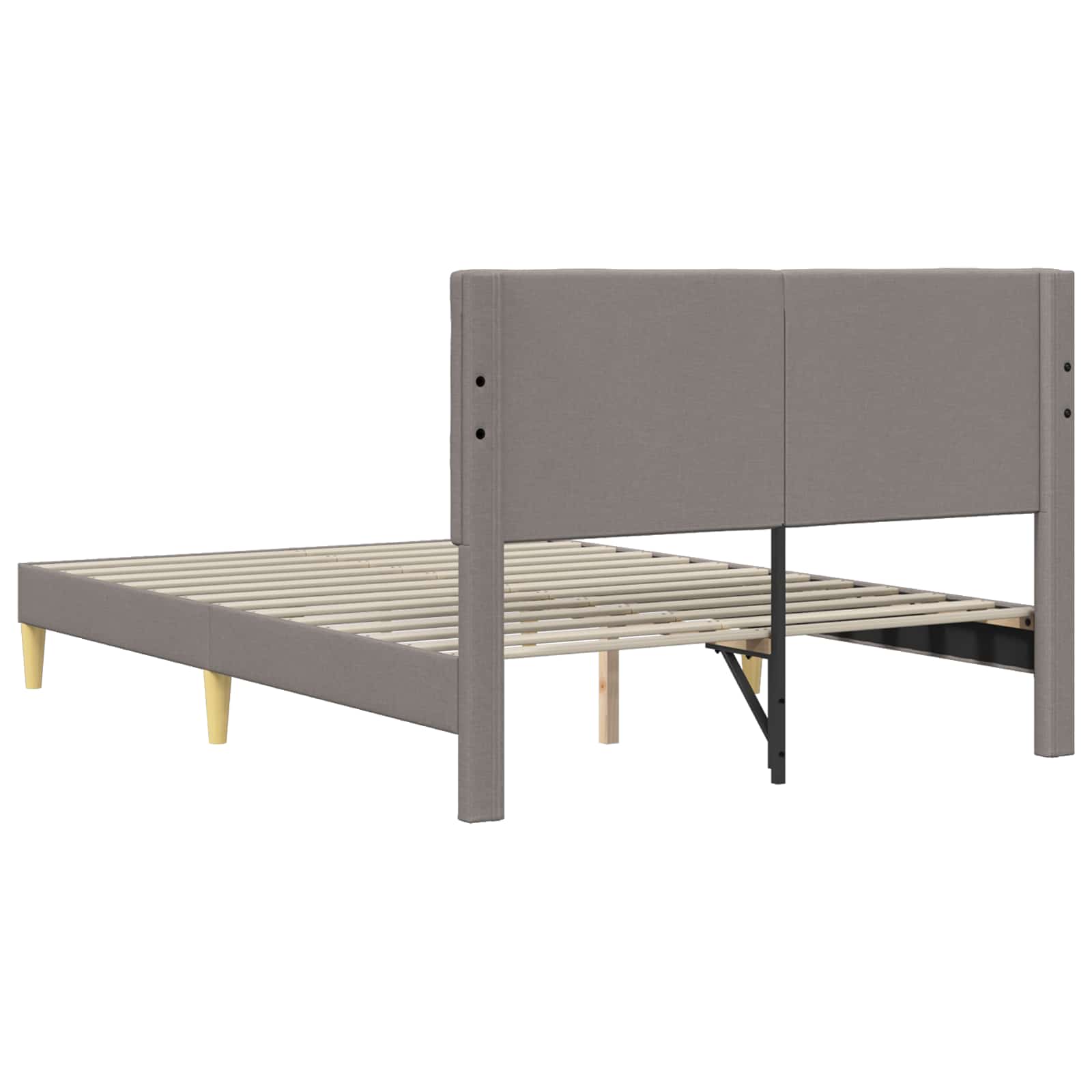 Krevetna konstrukcija Sivosmeđa 120 x 200 cm Tkanina