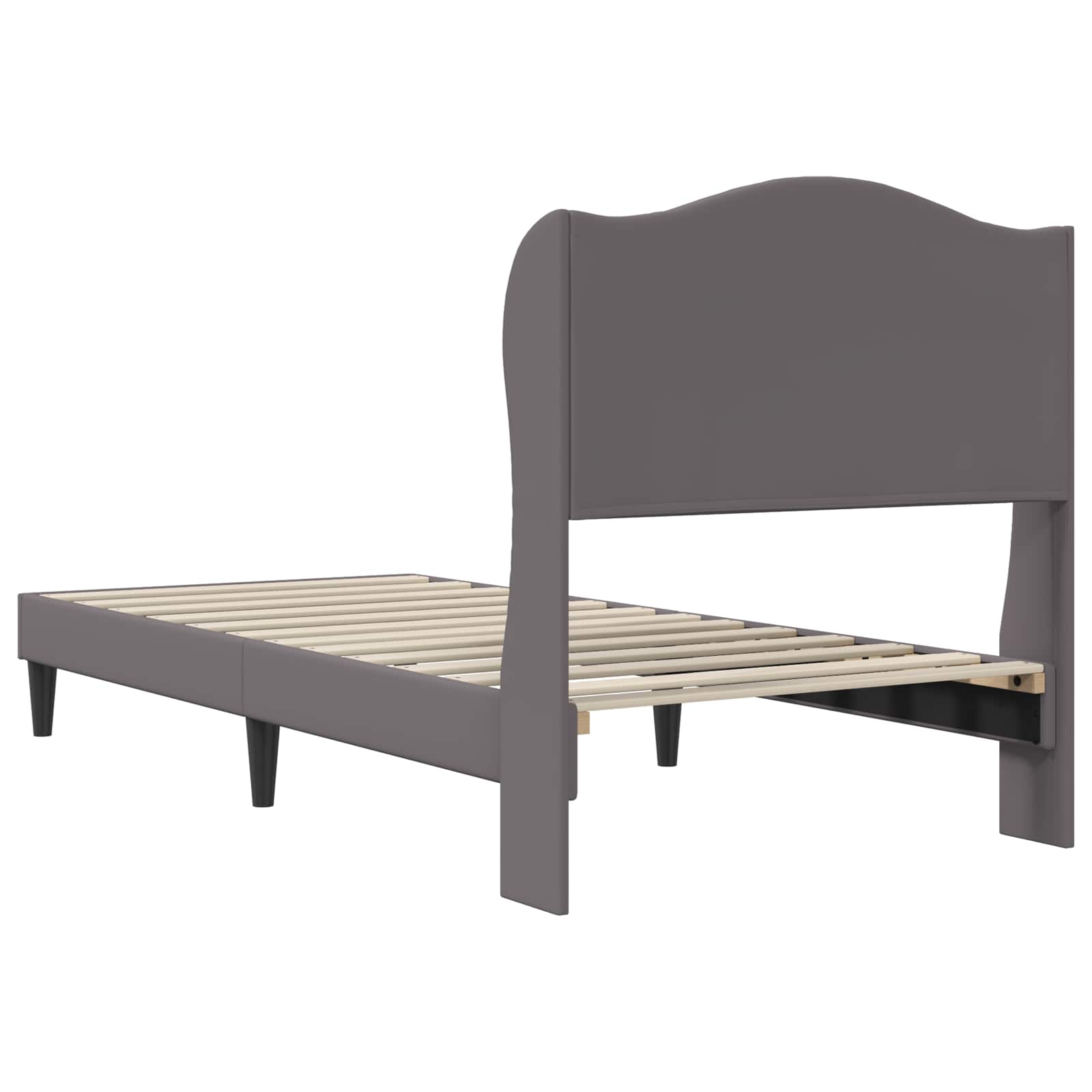 Krevetna konstrukcija Siva 80 x 200 cm Umjetna koža