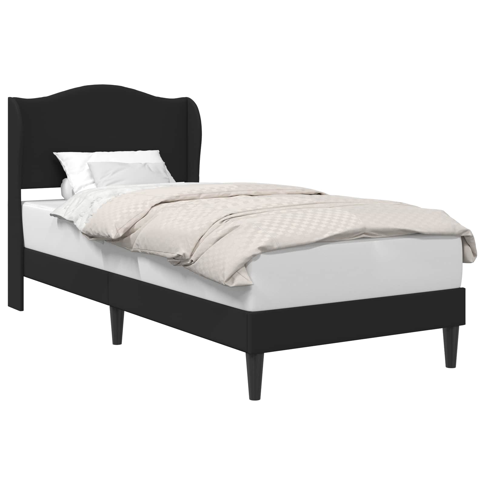 Krevetna konstrukcija Crna 80 x 200 cm Umjetna koža