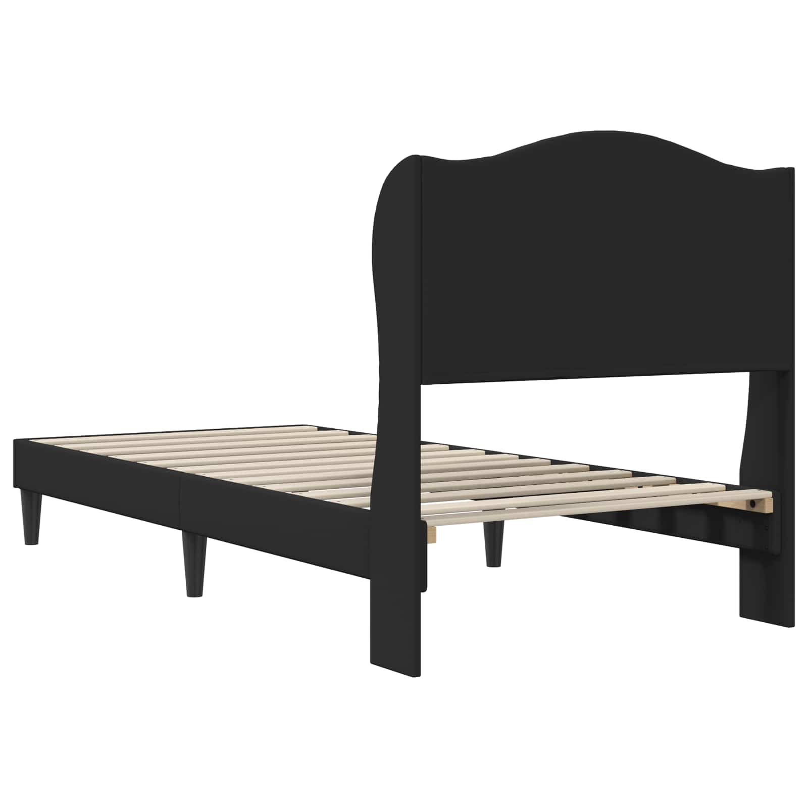 Krevetna konstrukcija Crna 90 x 190 cm Umjetna koža