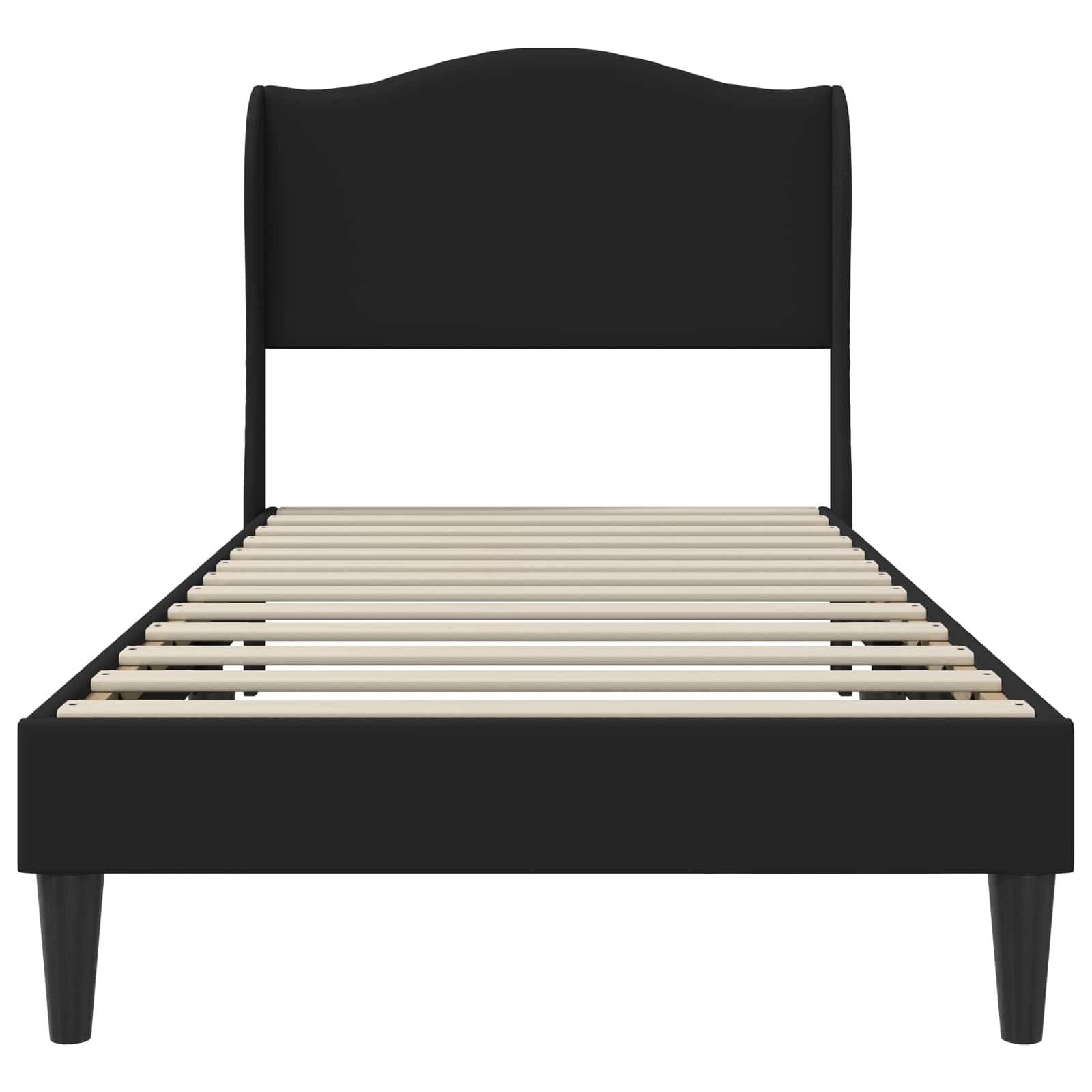 Krevetna konstrukcija Crna 90 x 200 cm Umjetna koža