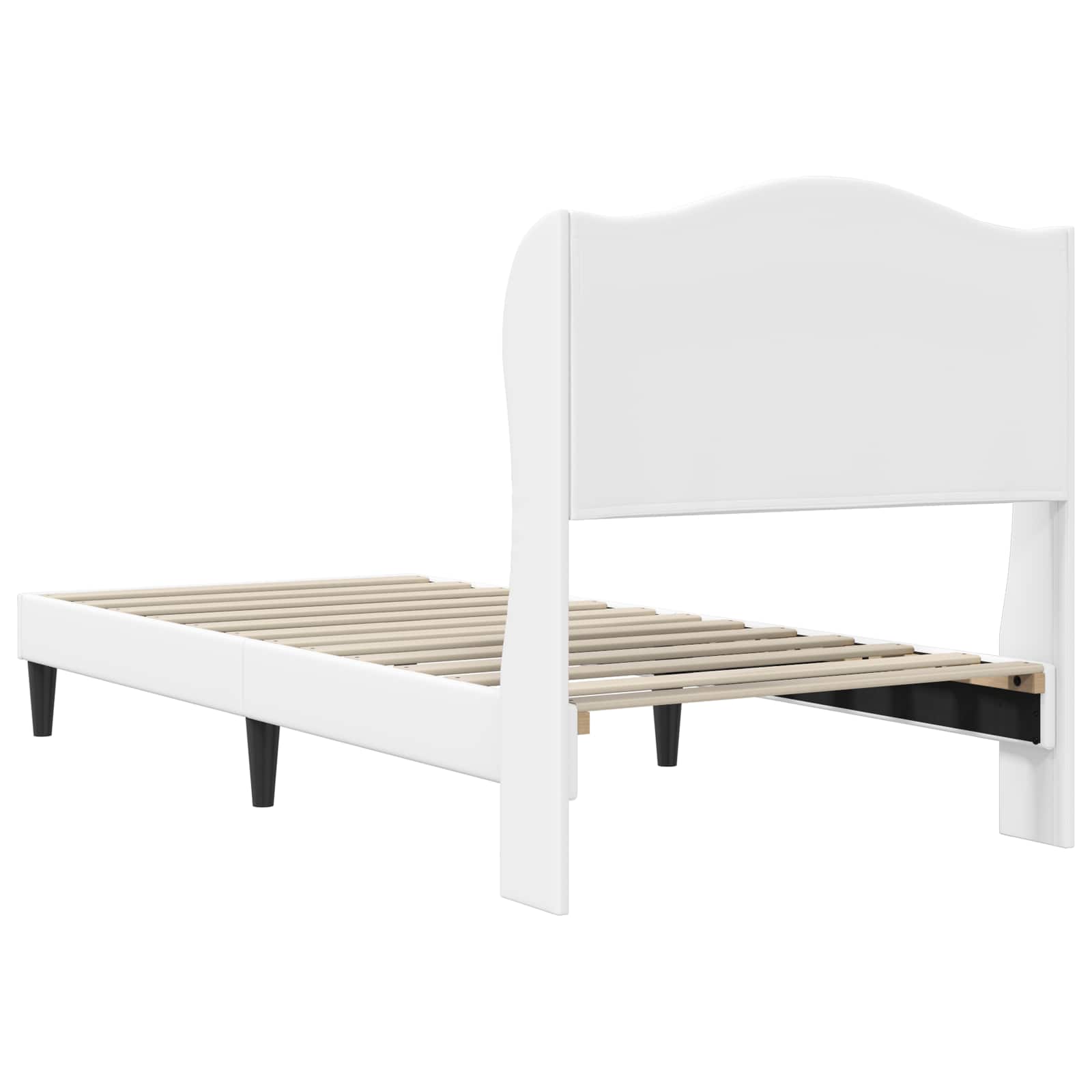 Krevetna konstrukcija Bijela 100 x 200 cm Umjetna koža