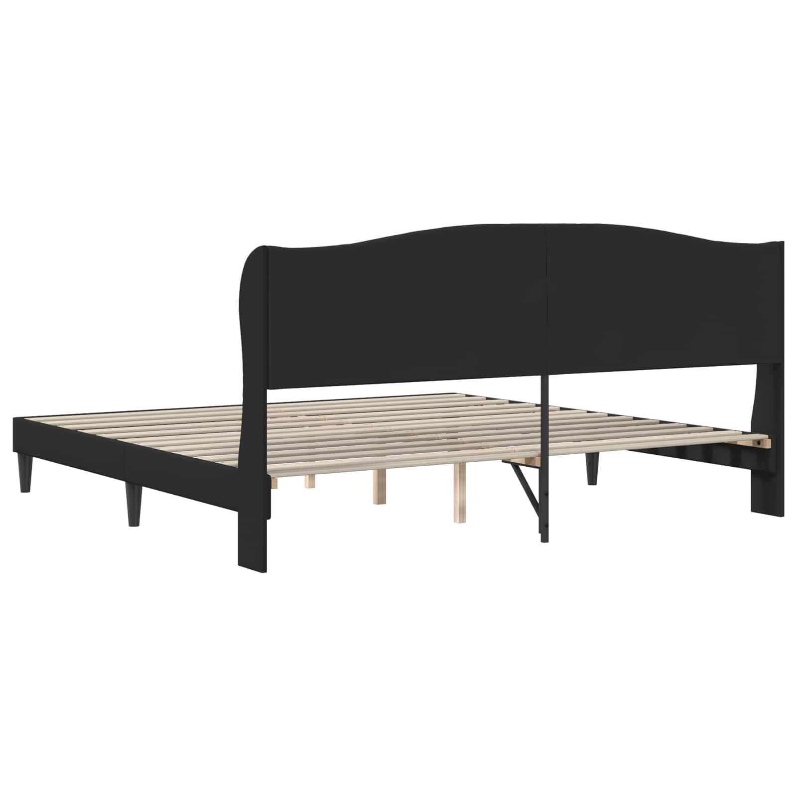 Krevetna konstrukcija Crna 180 x 200 cm Umjetna koža