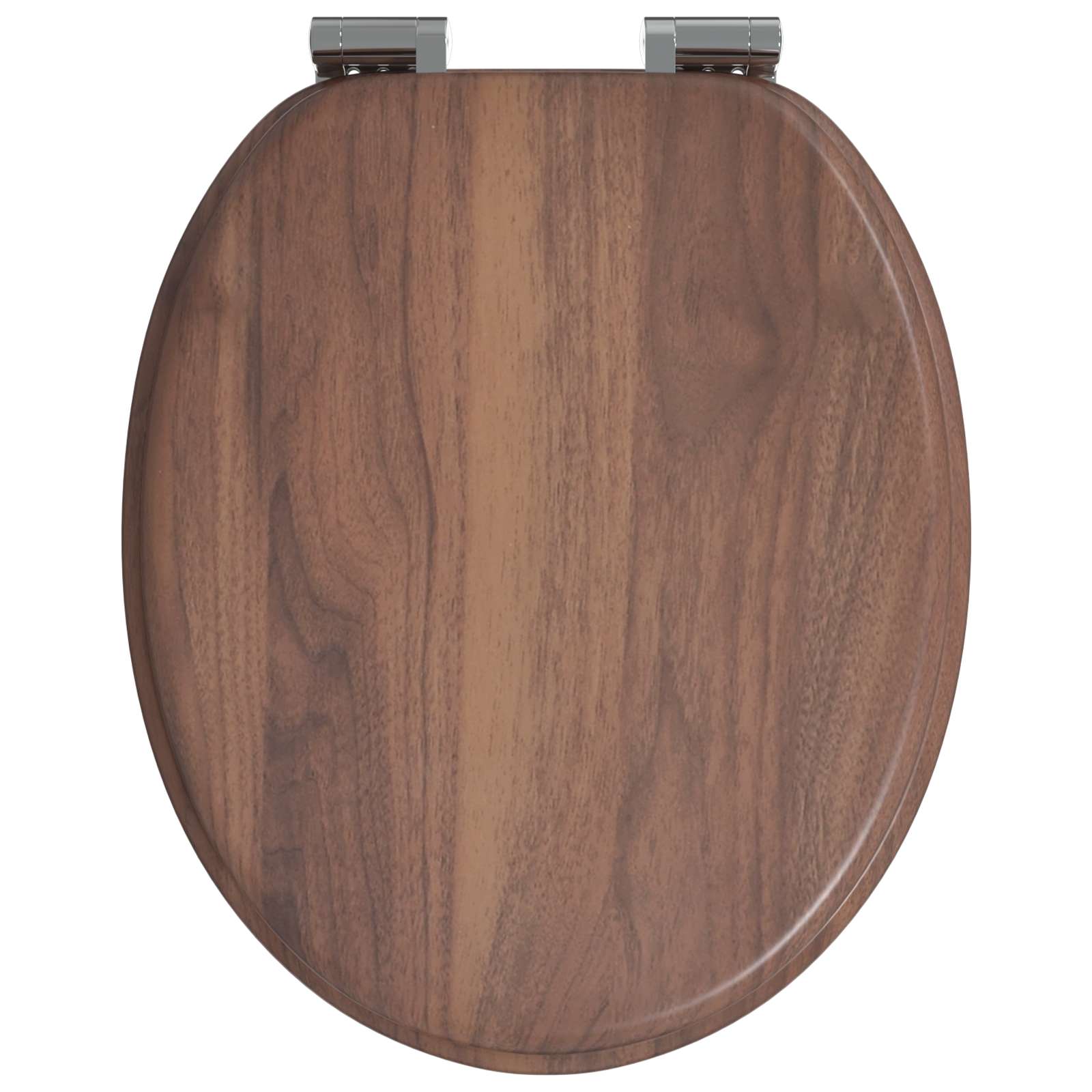 Toaletna sjedala s mekim zatvaranjem 2 pcs Smeđa 44 x 38 cm