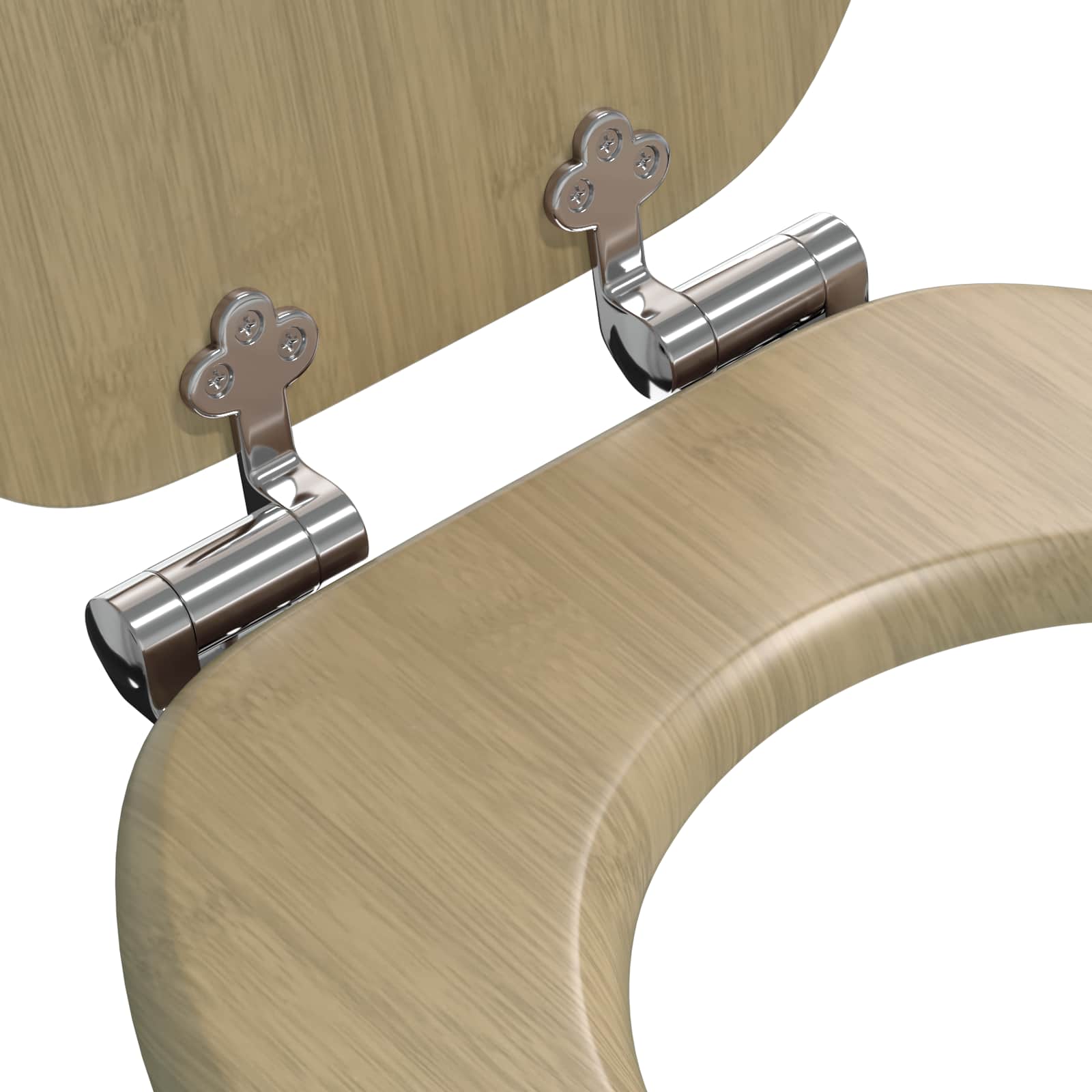 Toaletna sjedala s mekim zatvaranjem 2 pcs 44 x 38 cm MDF ploča
