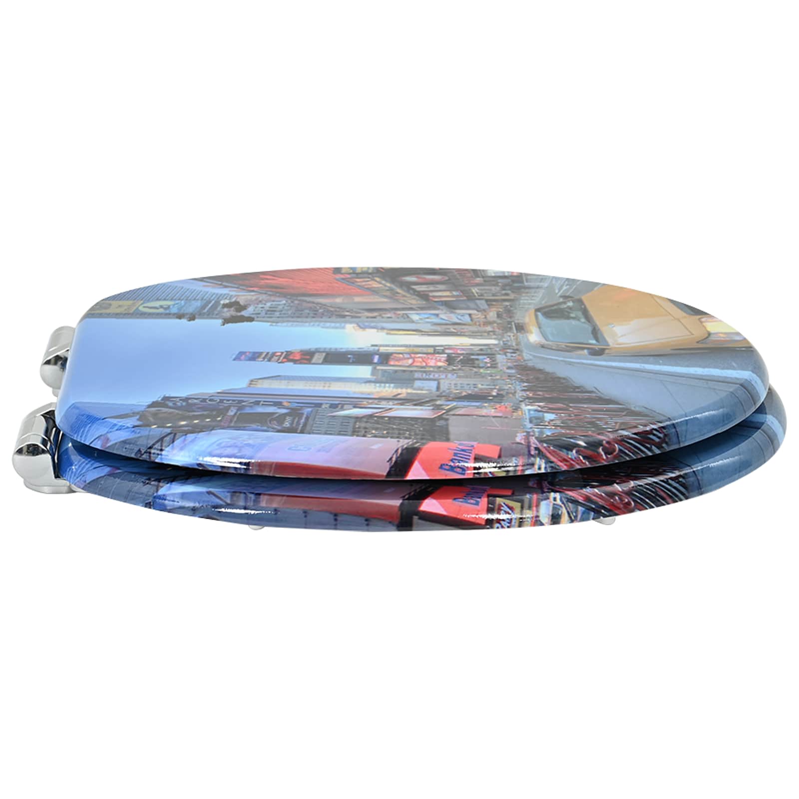 Toaletna sjedala s mekim zatvaranjem 2 pcs Šareni 44 x 38 cm
