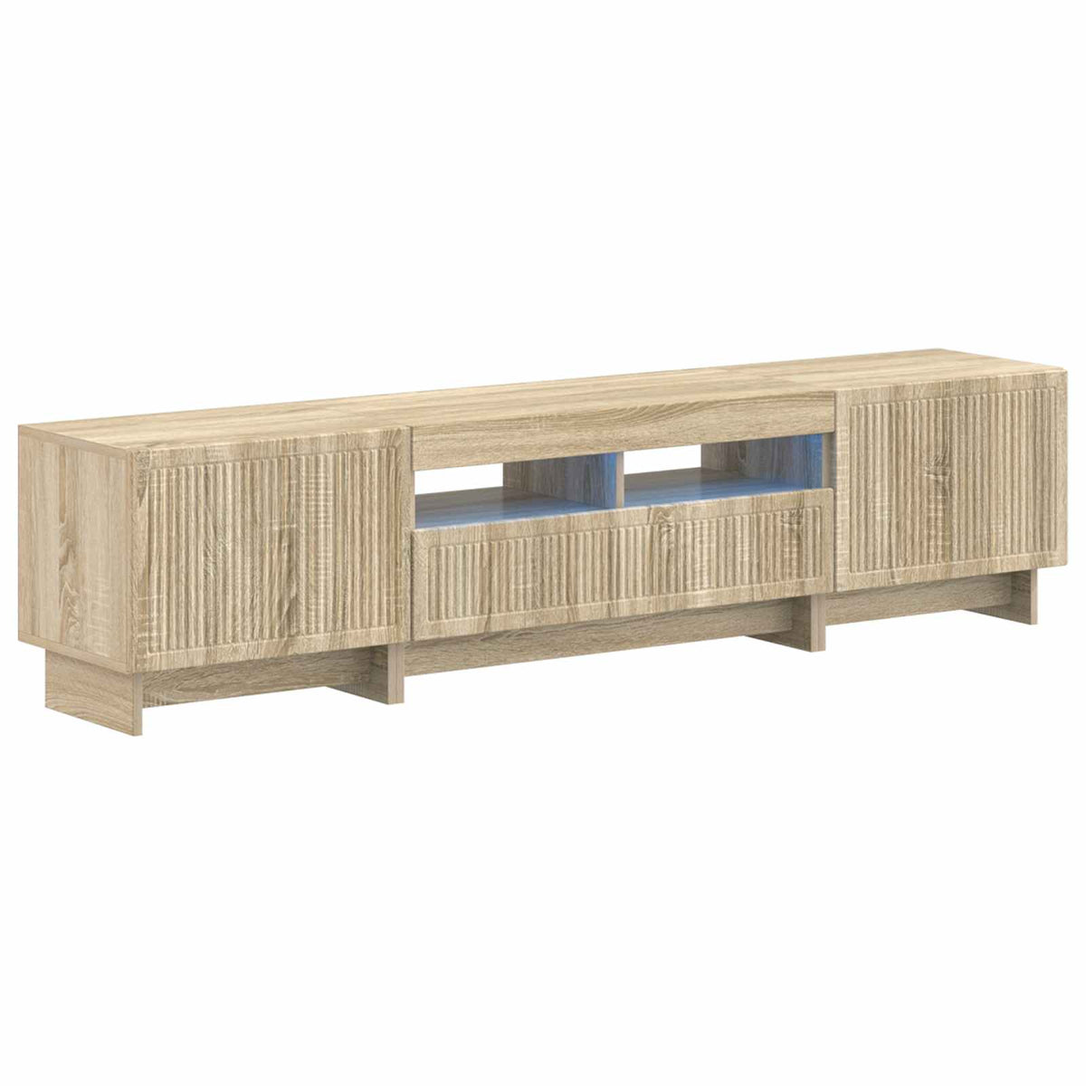 3-dijelni LED TV kabinet EDE Hrast sonoma Konstruirano drvo