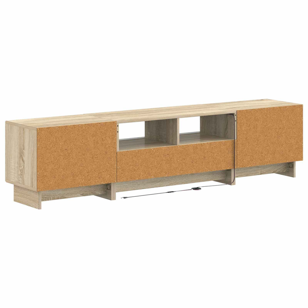3-dijelni LED TV kabinet EDE Hrast sonoma Konstruirano drvo