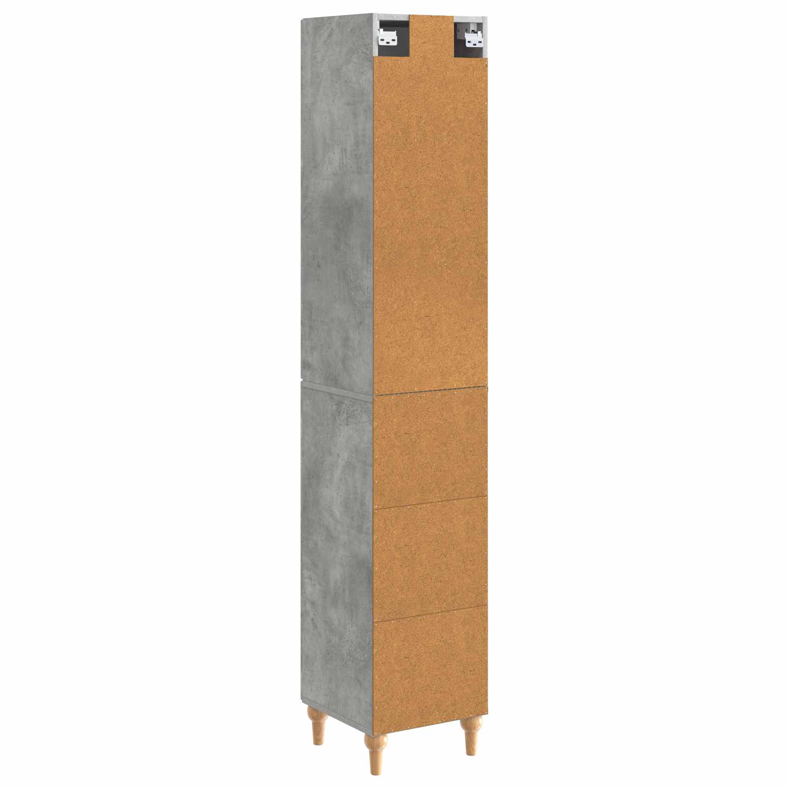 Set ormara 2 pcs Betonska siva Konstruirano drvo