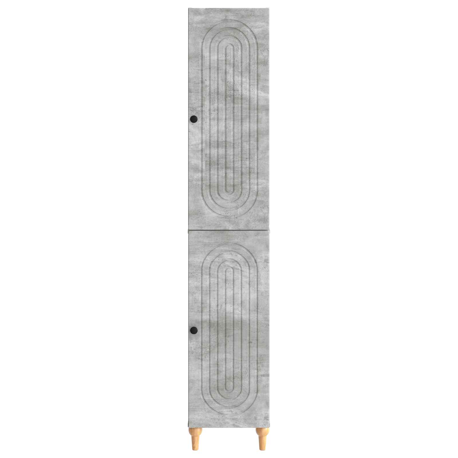 Set ormara 2 pcs Betonska siva Konstruirano drvo