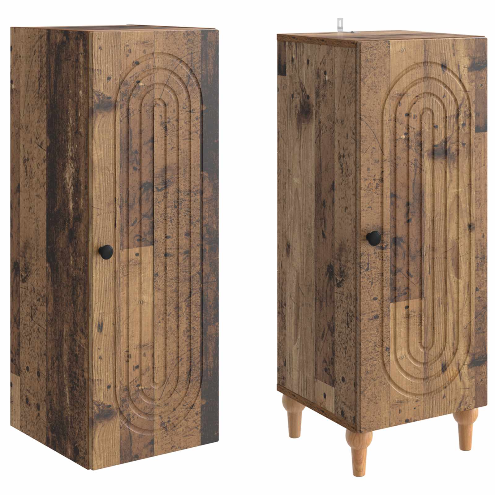 Set ormara 2 pcs Staro drvo Konstruirano drvo