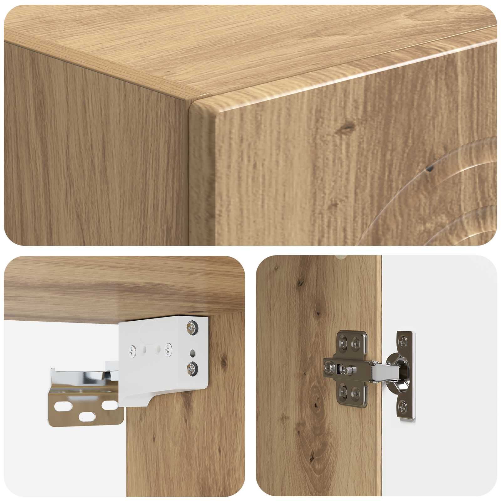 Set ormara 2 pcs Hrast artisan Konstruirano drvo