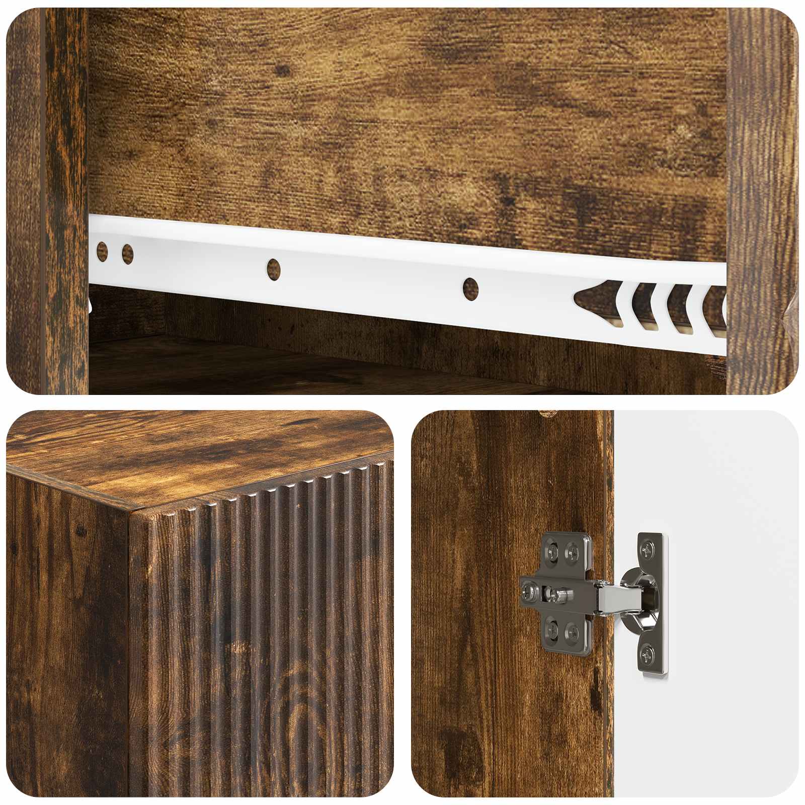 Set ormara 2 pcs 33 x 34,5 x 90 cm Konstruirano drvo