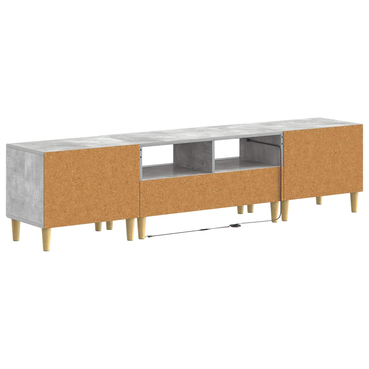 3-dijelni LED TV kabinet ARNHEM 3 kom. Betonska siva