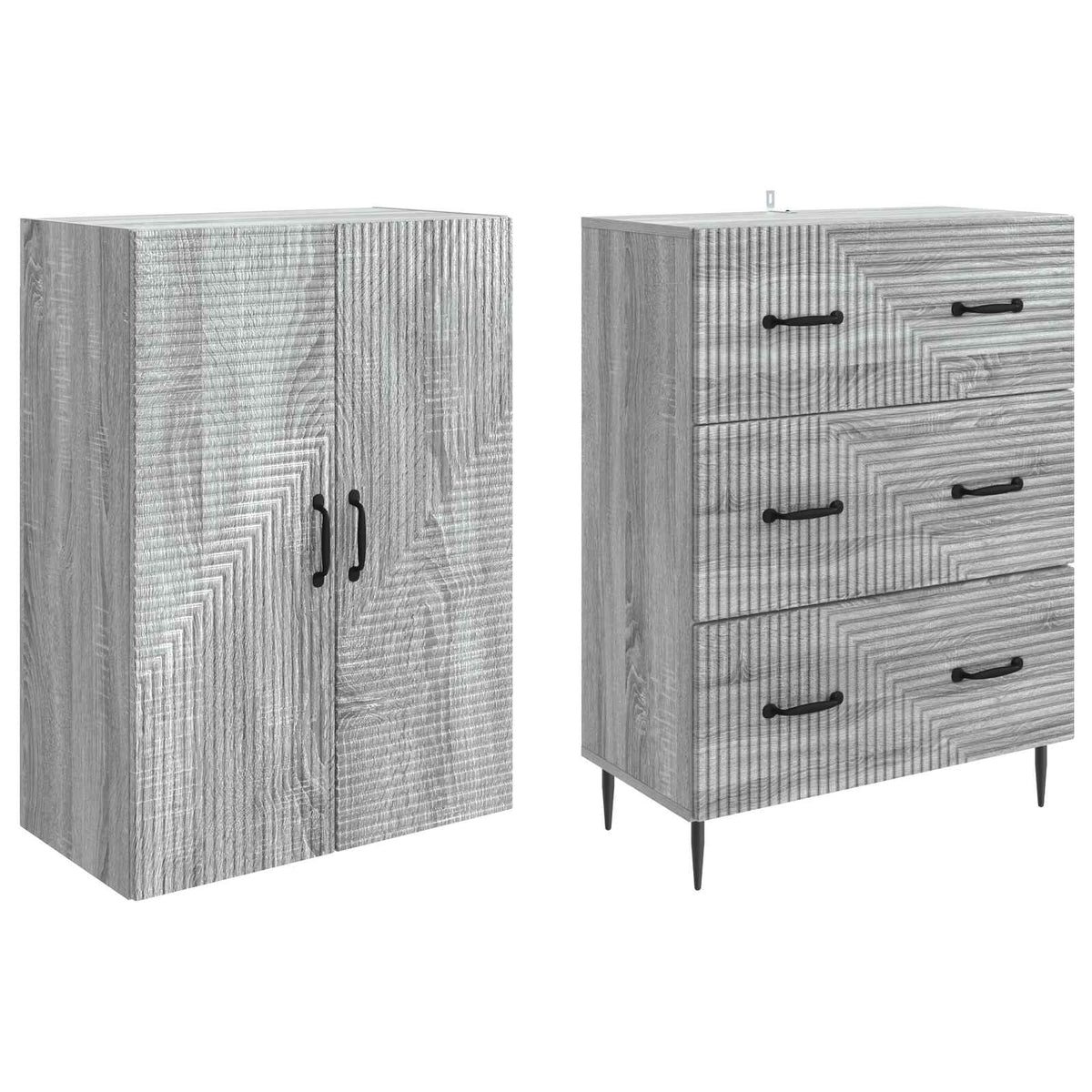 Set ormara 2 kom. 66 x 34,5 x 90 cm Konstruirano drvo