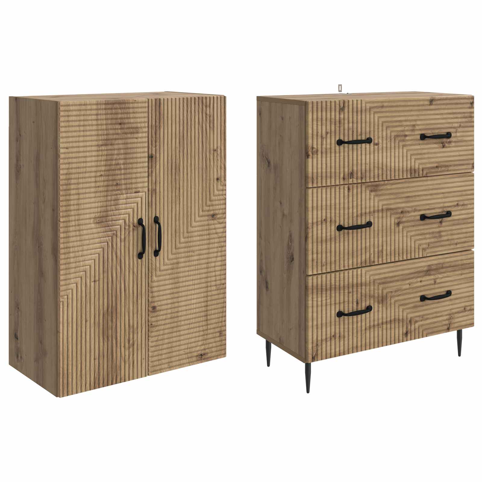 Set ormara 2 kom. 66 x 34,5 x 90 cm Konstruirano drvo