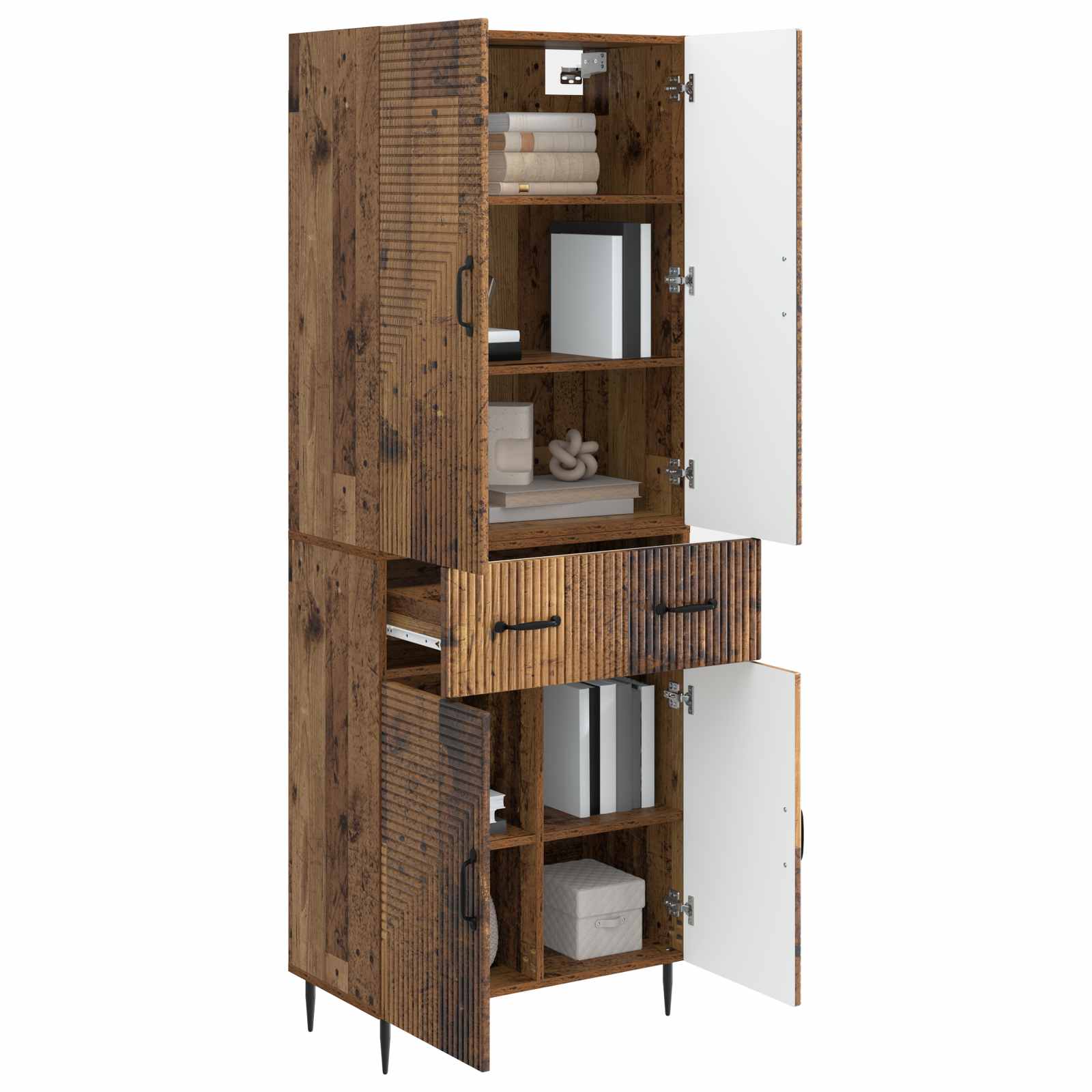 Set ormara 2 pcs Staro drvo 66 x 34,5 x 89,5 cm