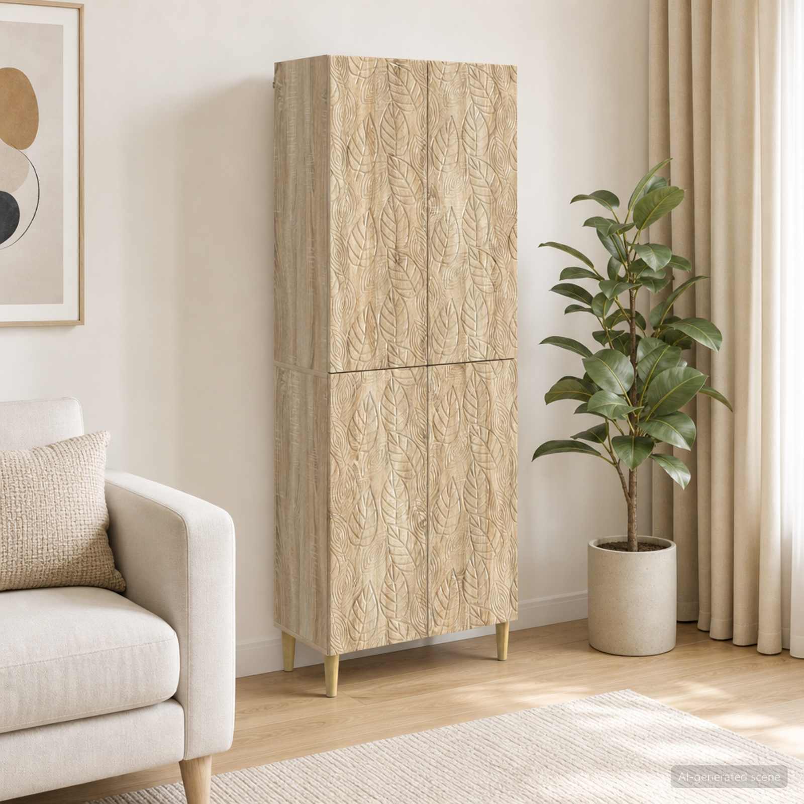 Set ormara 2 pcs Hrast sonoma Konstruirano drvo