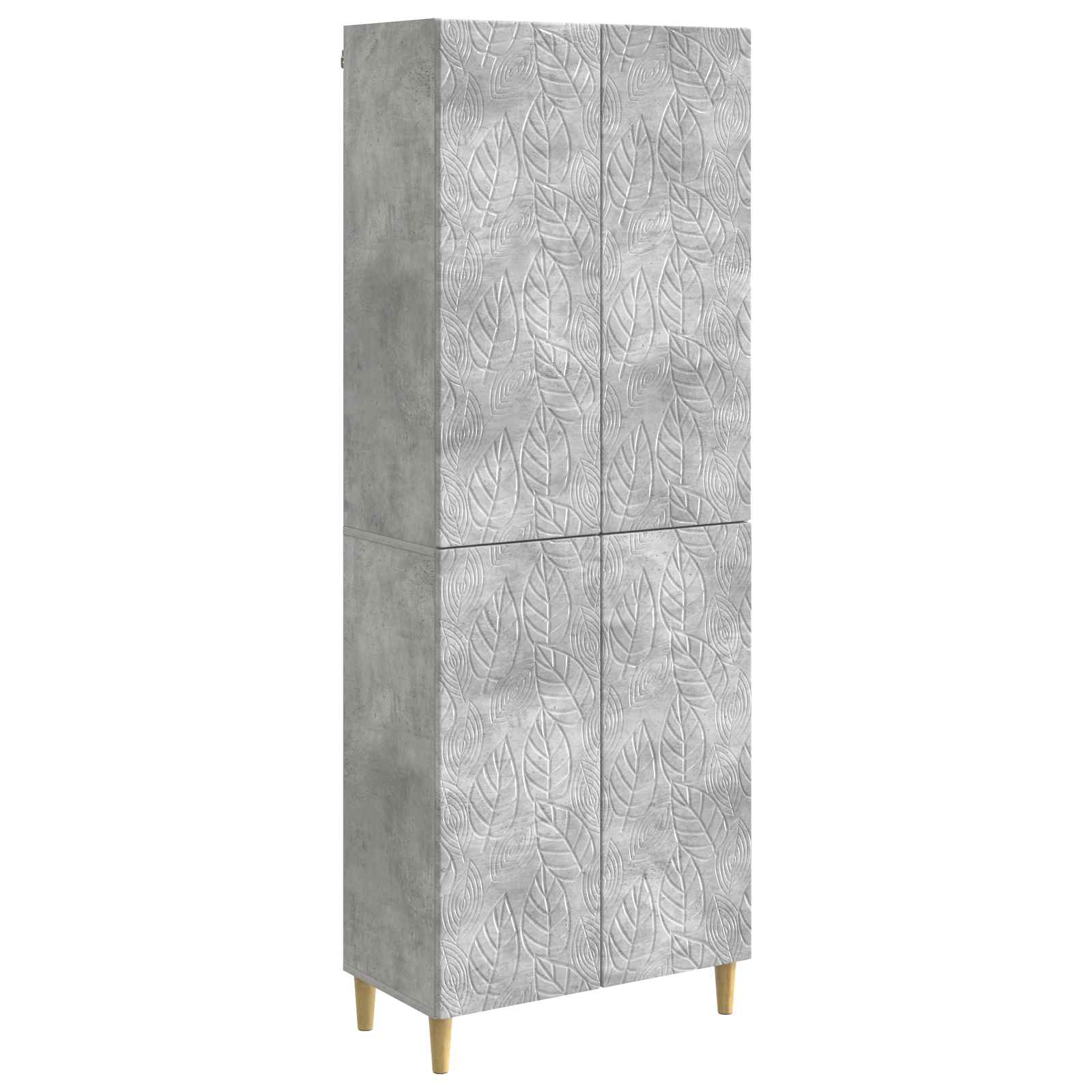 Set ormara 2 pcs Betonska siva Konstruirano drvo