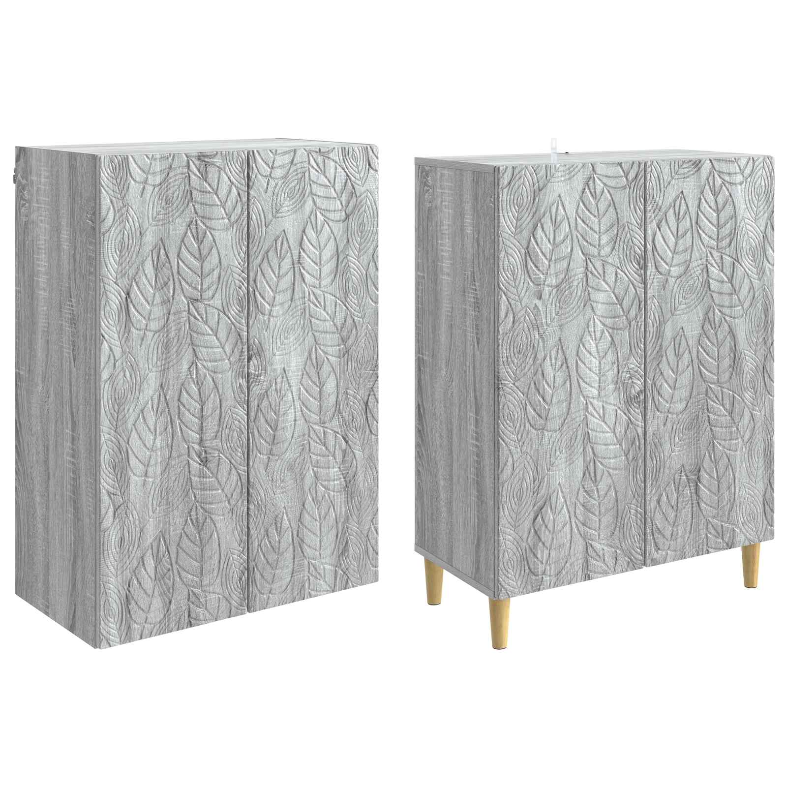 Set ormara 2 pcs Siva Sonoma Konstruirano drvo