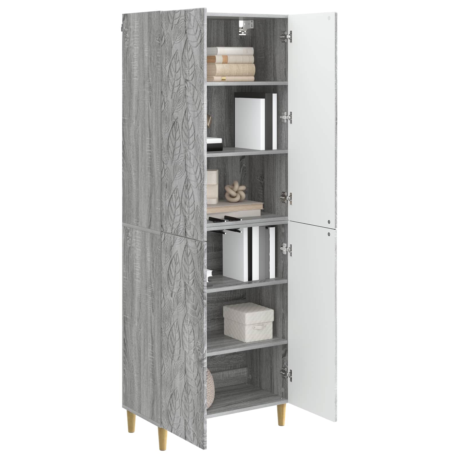 Set ormara 2 pcs Siva Sonoma Konstruirano drvo