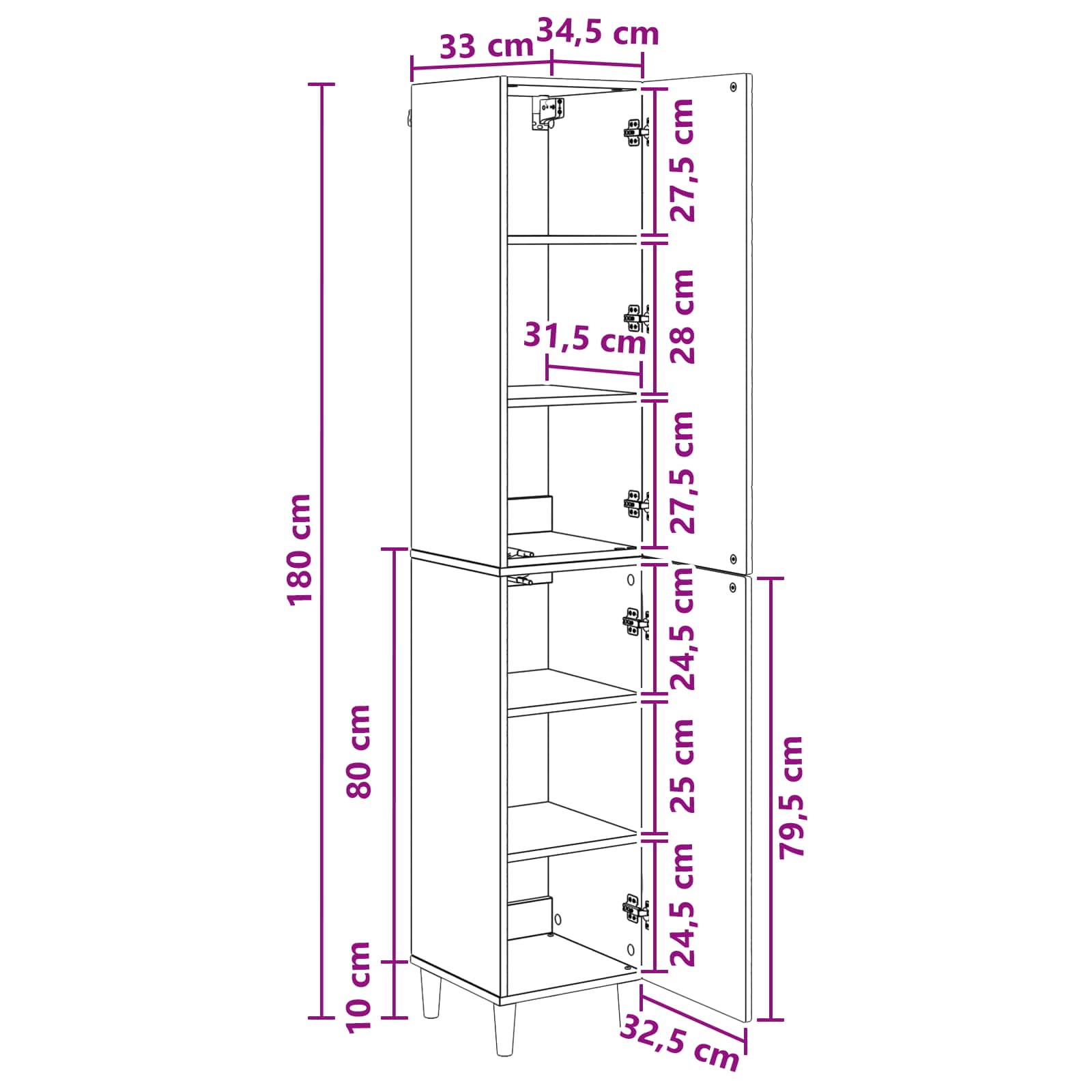 Set ormara 2 pcs Betonska siva Konstruirano drvo