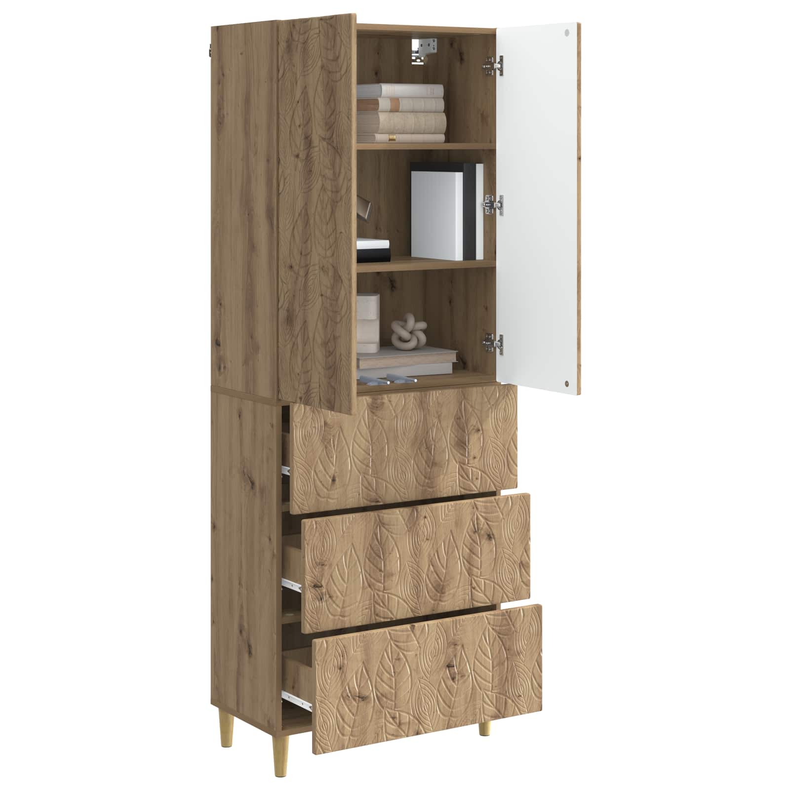 Set ormara 2 kom. 66 x 34,5 x 90 cm Konstruirano drvo