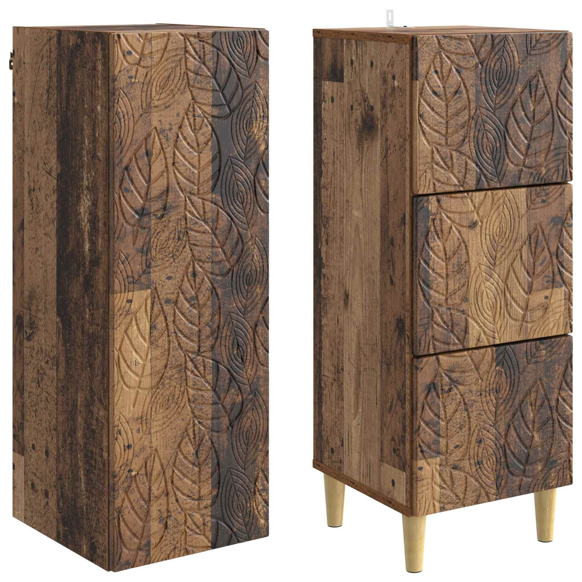Set ormara 2 kom. 33 x 34,5 x 90 cm Konstruirano drvo