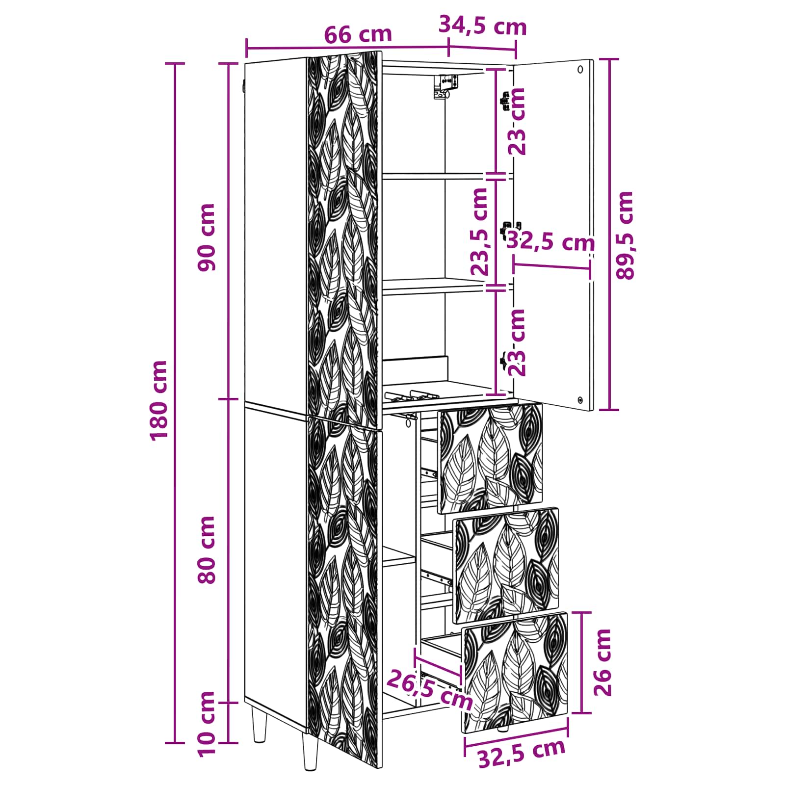 2 pcs Bijela visokog sjaja